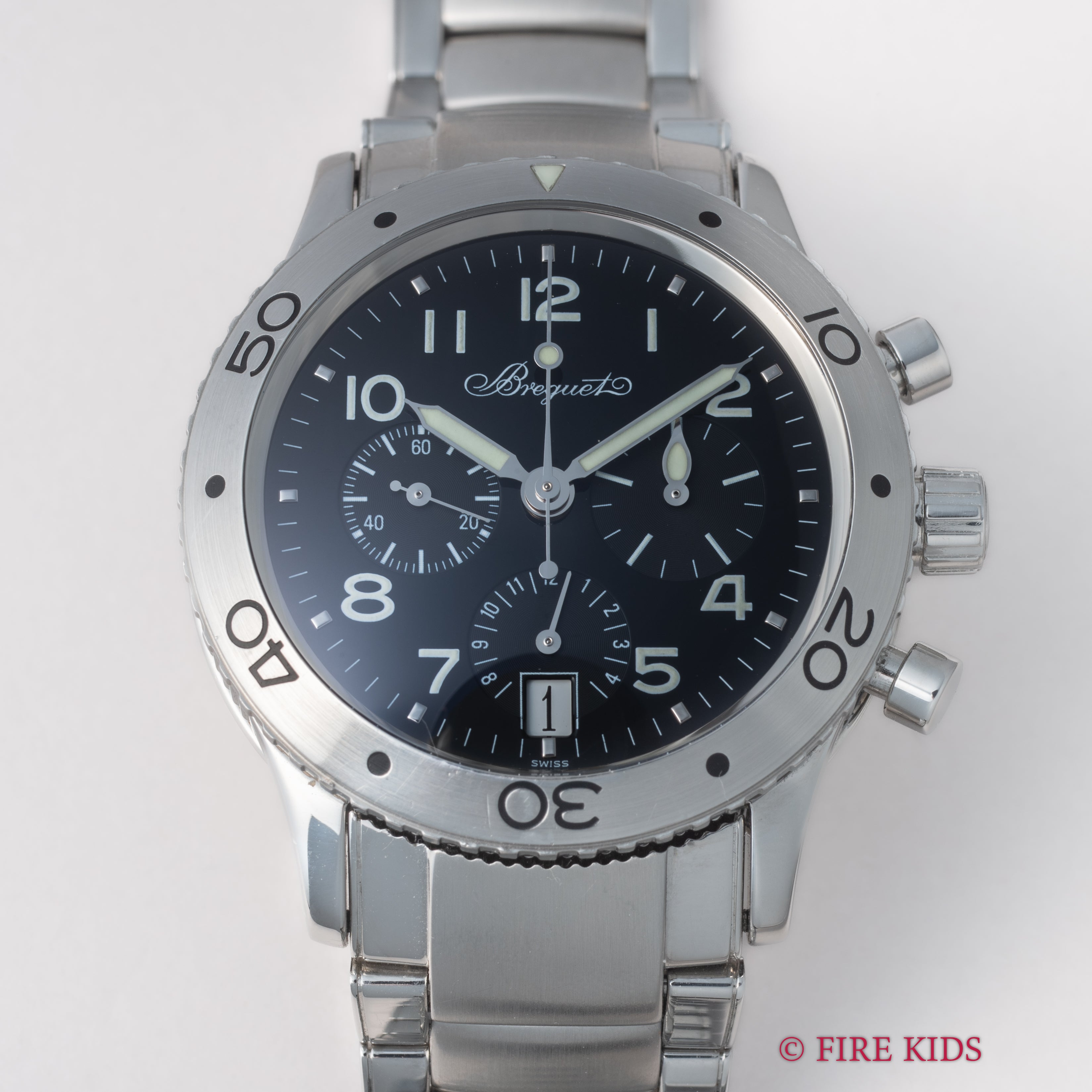 ブレゲ タイプXX トランスアトランティック Ref.3820ST 2000年代製 フライバック Cal.582Q 純正ブレス