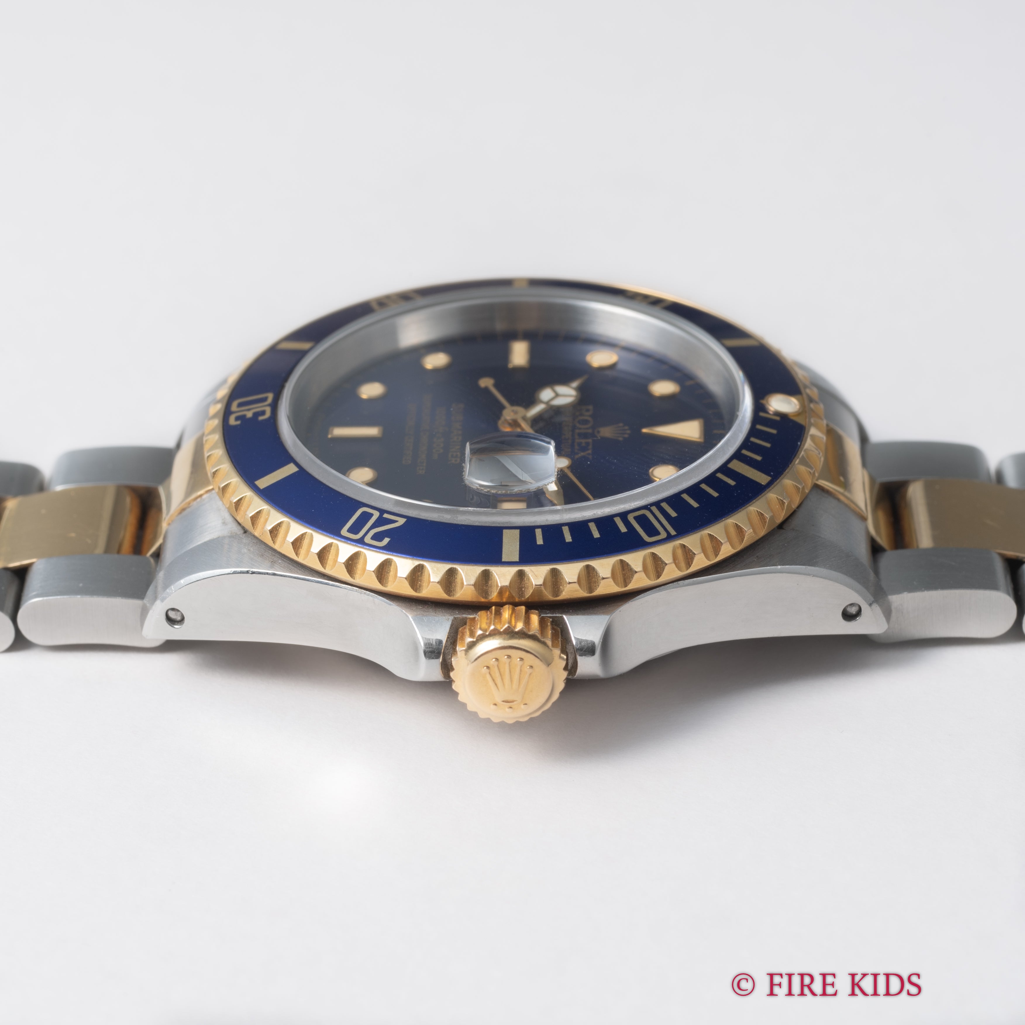 ロレックス 青サブマリーナー 1991年製 Ref.16613 コンビ 青サブ ギャラ、タグ付き