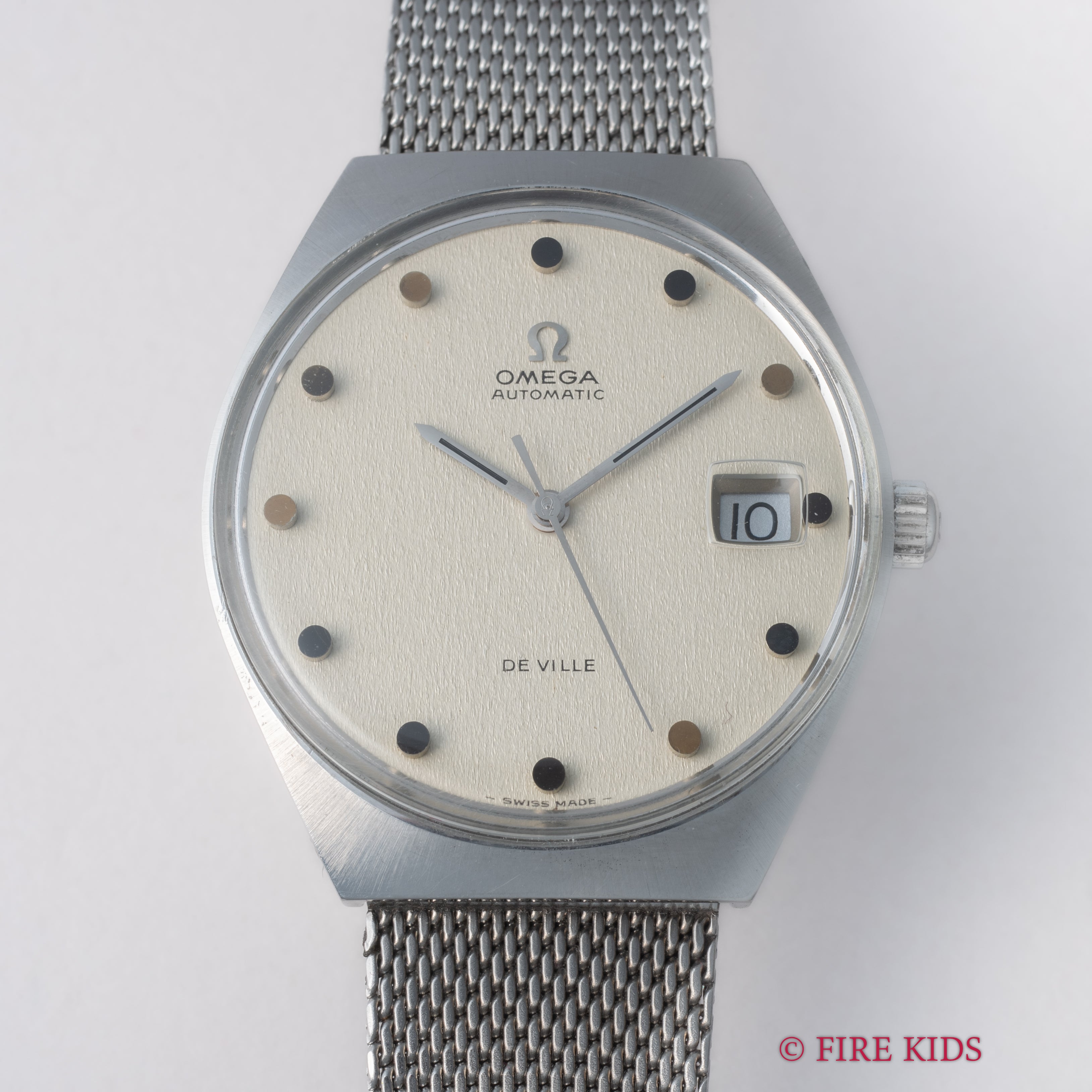 オメガ デ・ヴィル 自動巻き ドットインデックス 1969年製 Cal.1002 ワンピースケース