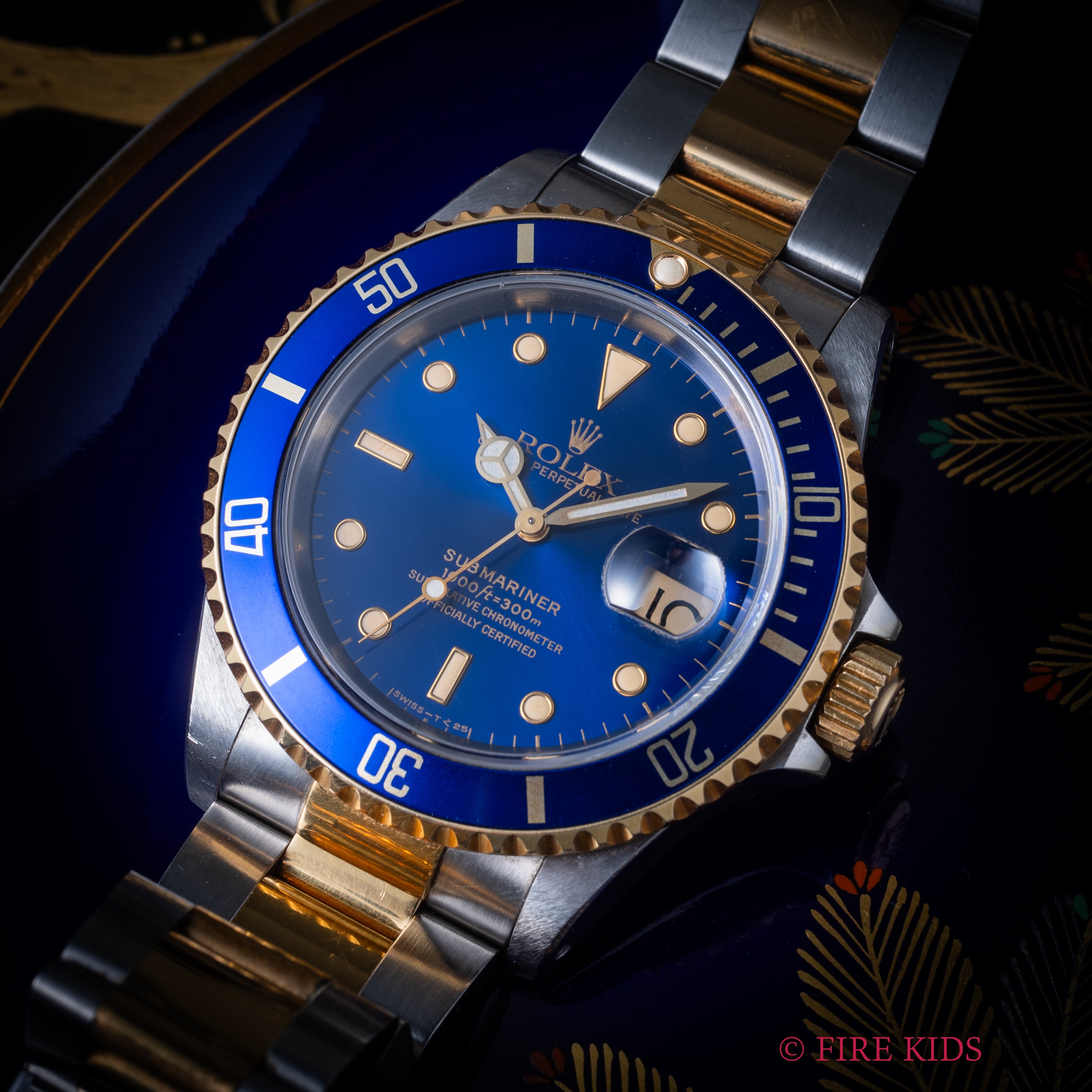 ロレックス 青サブマリーナー 1991年製 Ref.16613 コンビ 青サブ ギャラ、タグ付き