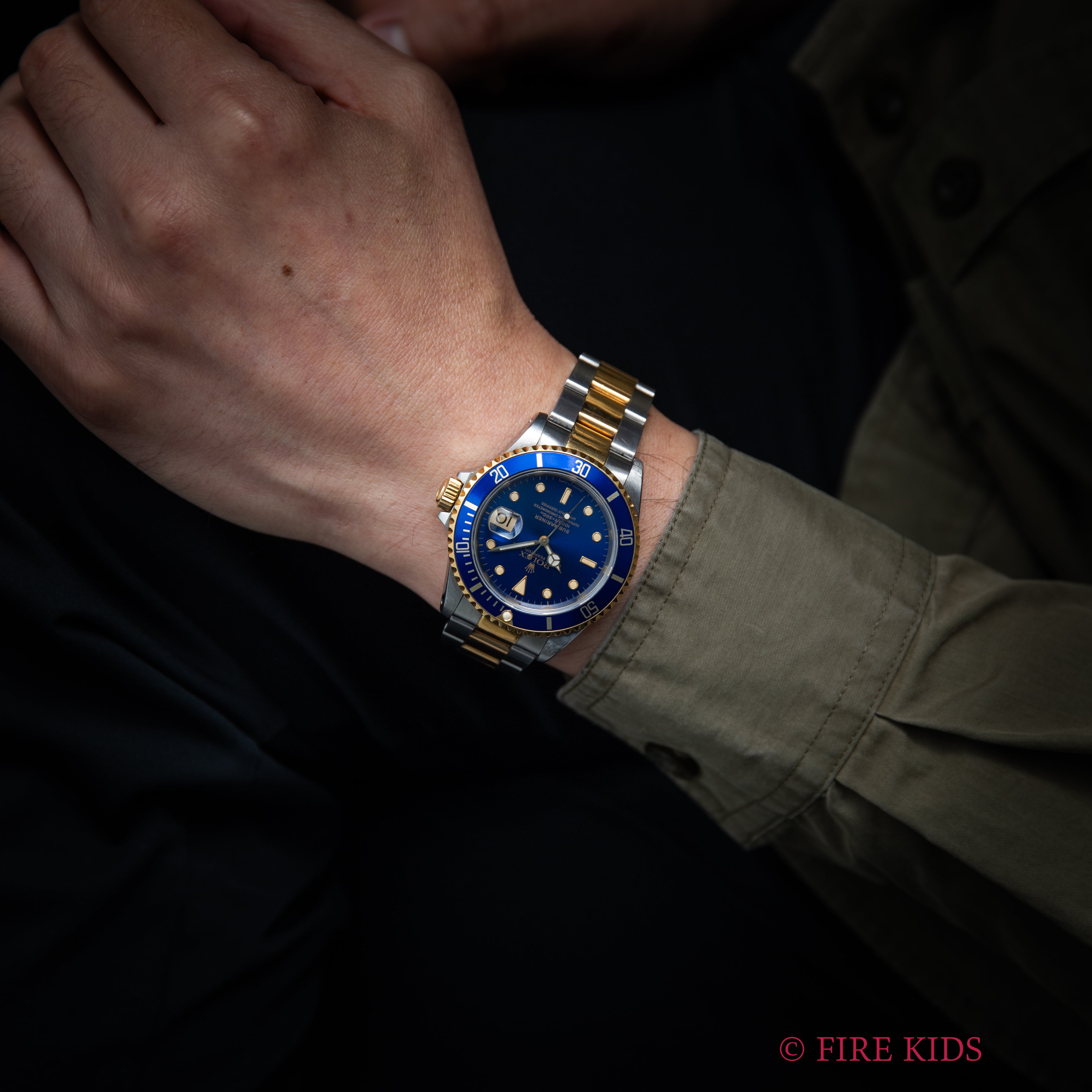 ロレックス 青サブマリーナー 1991年製 Ref.16613 コンビ 青サブ ギャラ、タグ付き