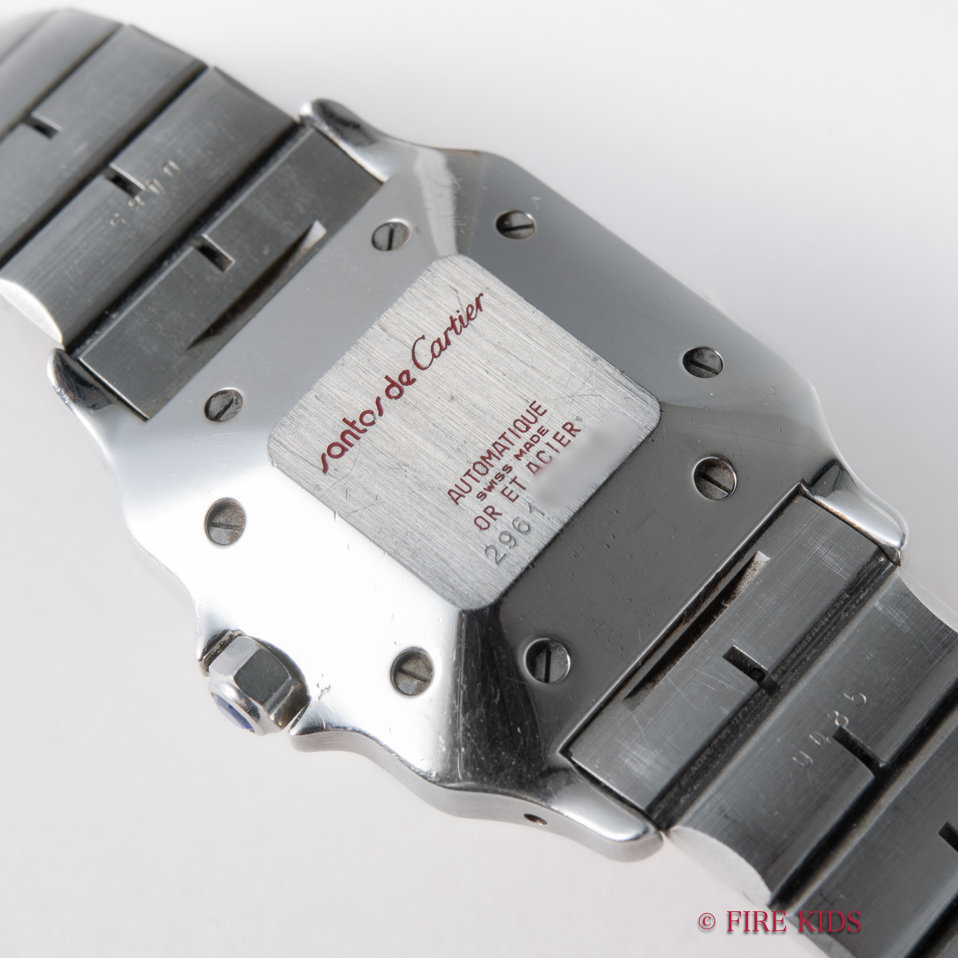 カルティエ サントス LMサイズ コンビ 自動巻き 1980年代製 ホワイトローマン