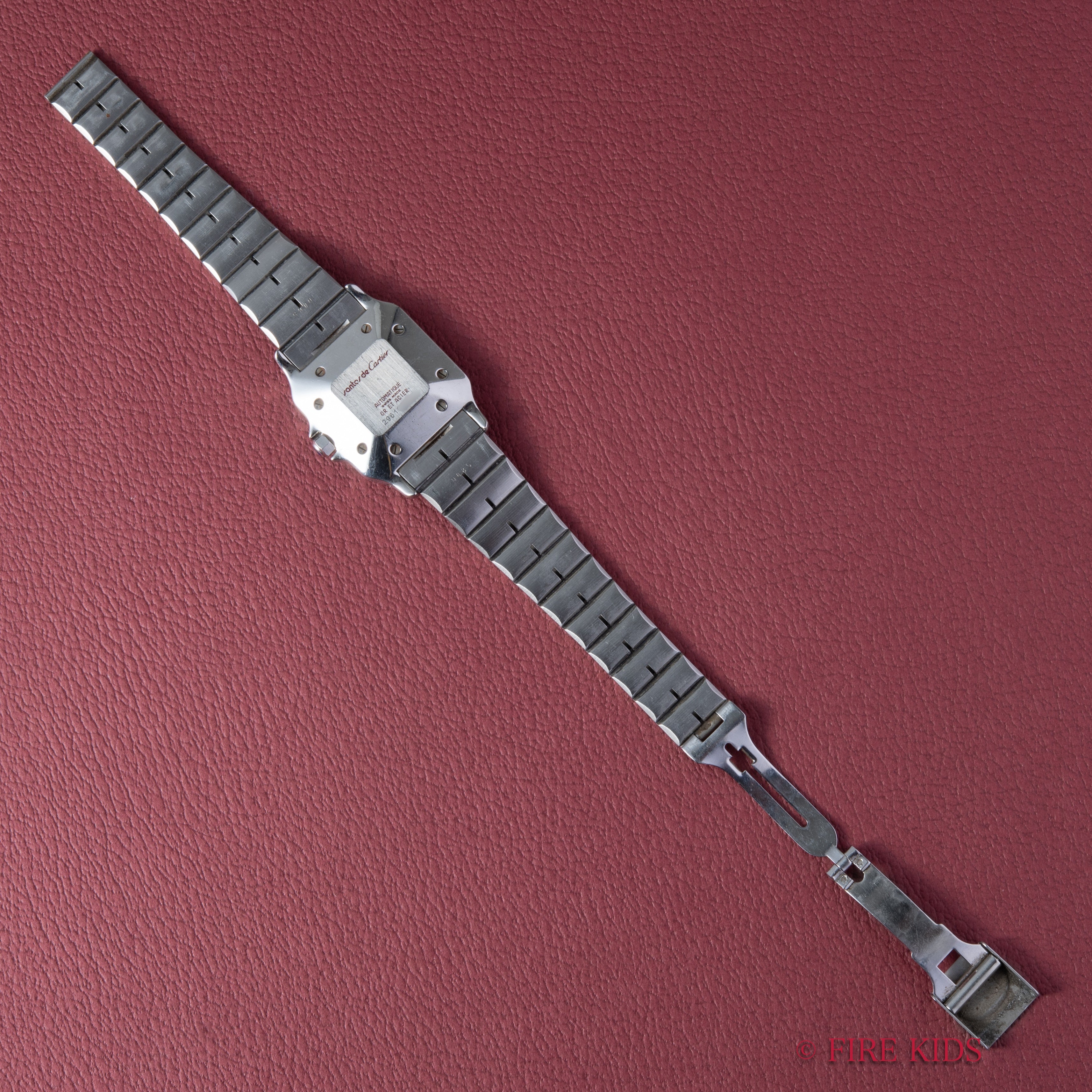 カルティエ サントス LMサイズ コンビ 自動巻き 1980年代製 ホワイトローマン