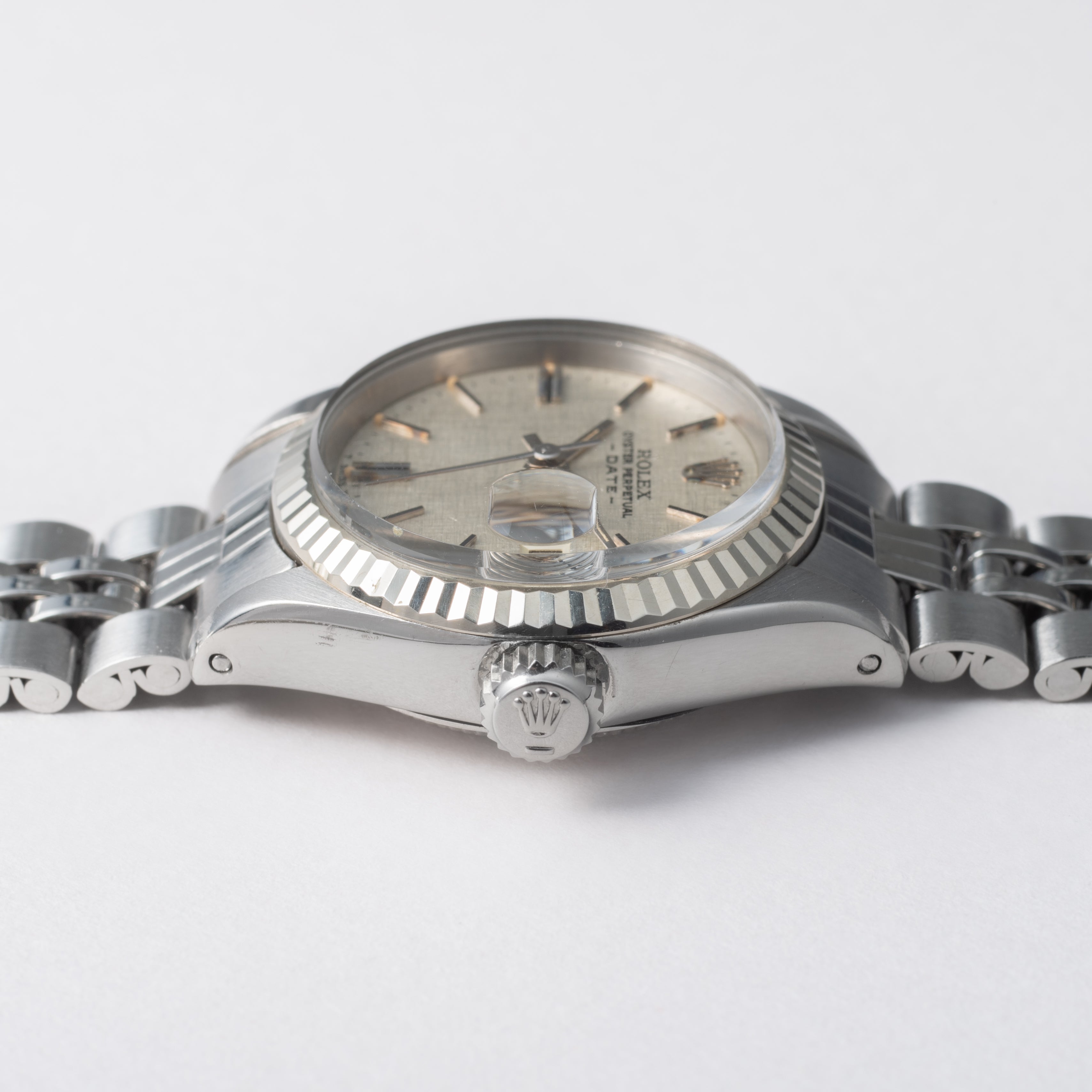 ロレックス レディース オイスターパーペチュアルデイト 1971年製 Ref.6917 シルバーリネンダイヤル