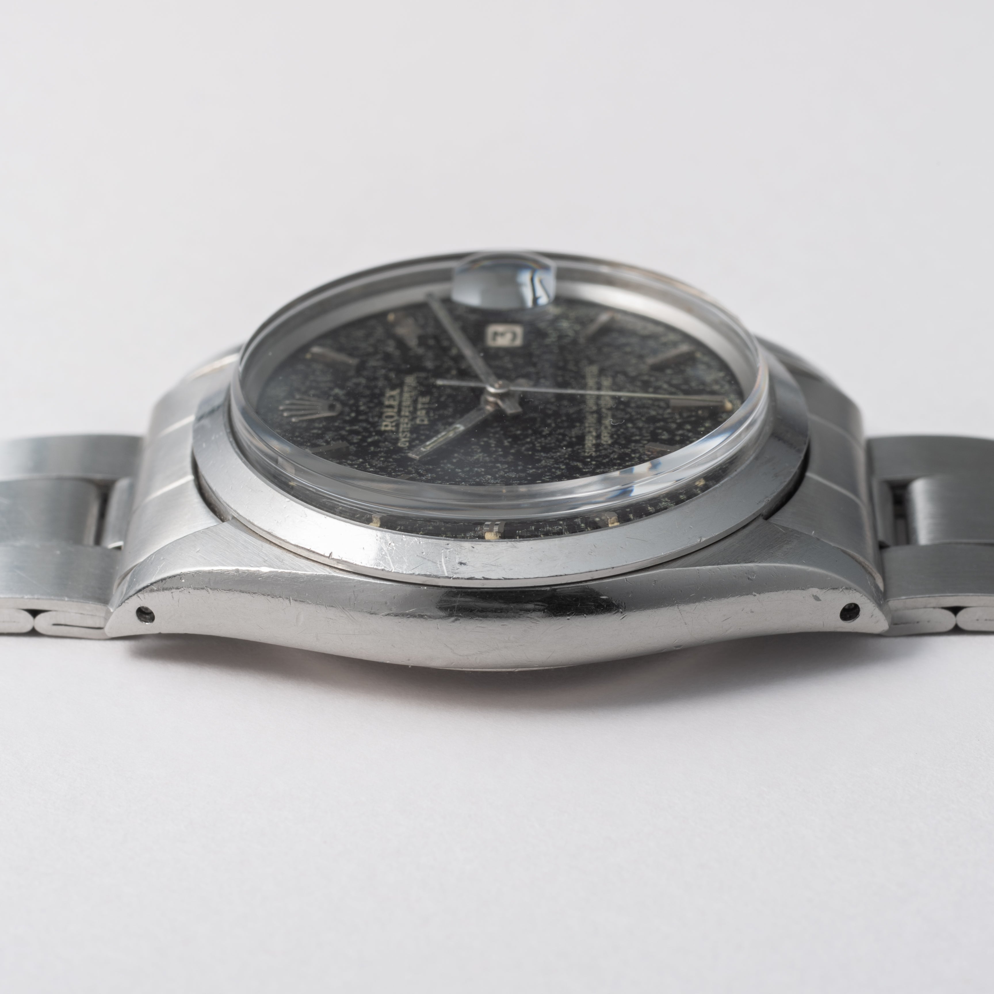 ロレックス オイスターパーペチュアルデイト 1970年製 Ref.1500 ブラックダイヤル