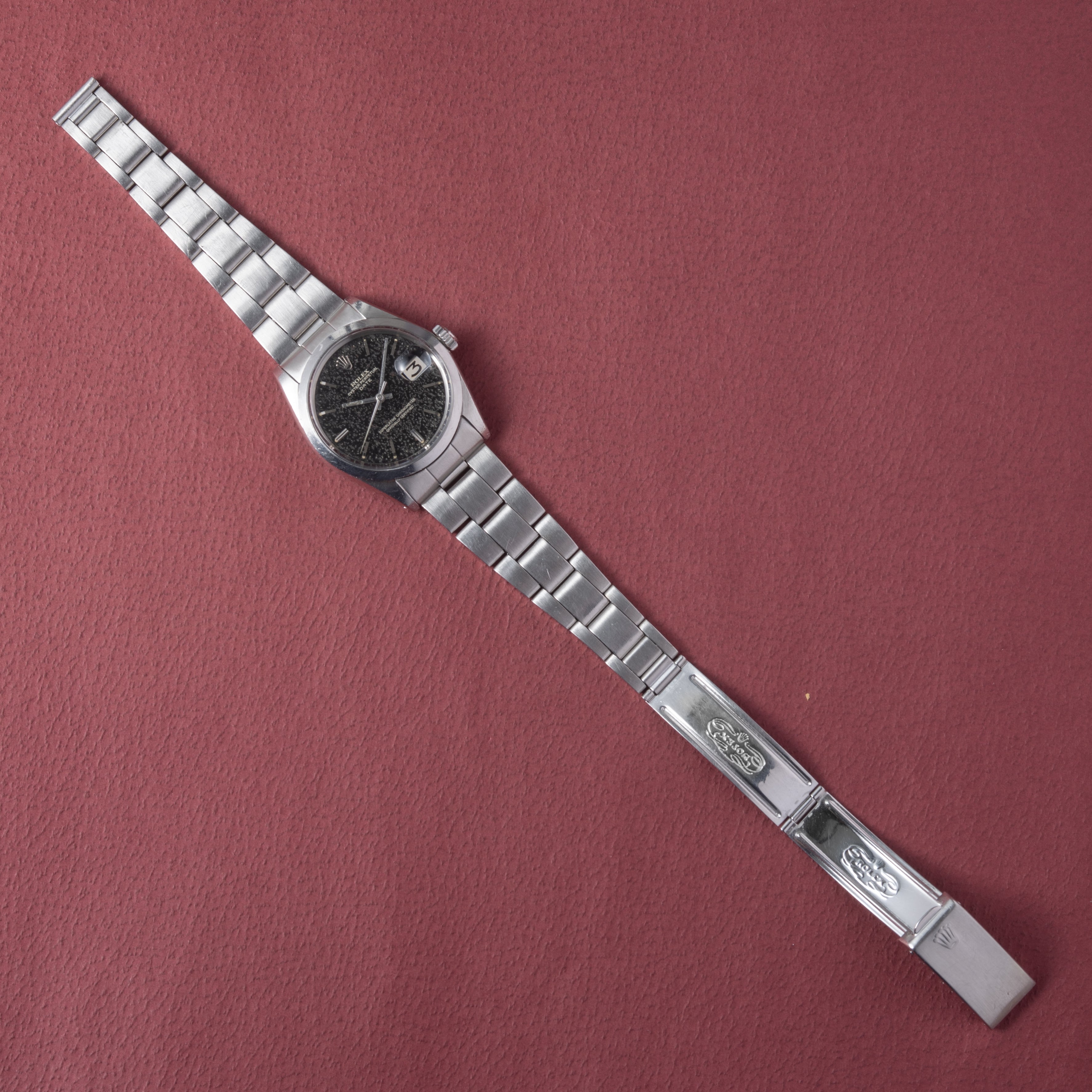 ロレックス オイスターパーペチュアルデイト 1970年製 Ref.1500 ブラックダイヤル