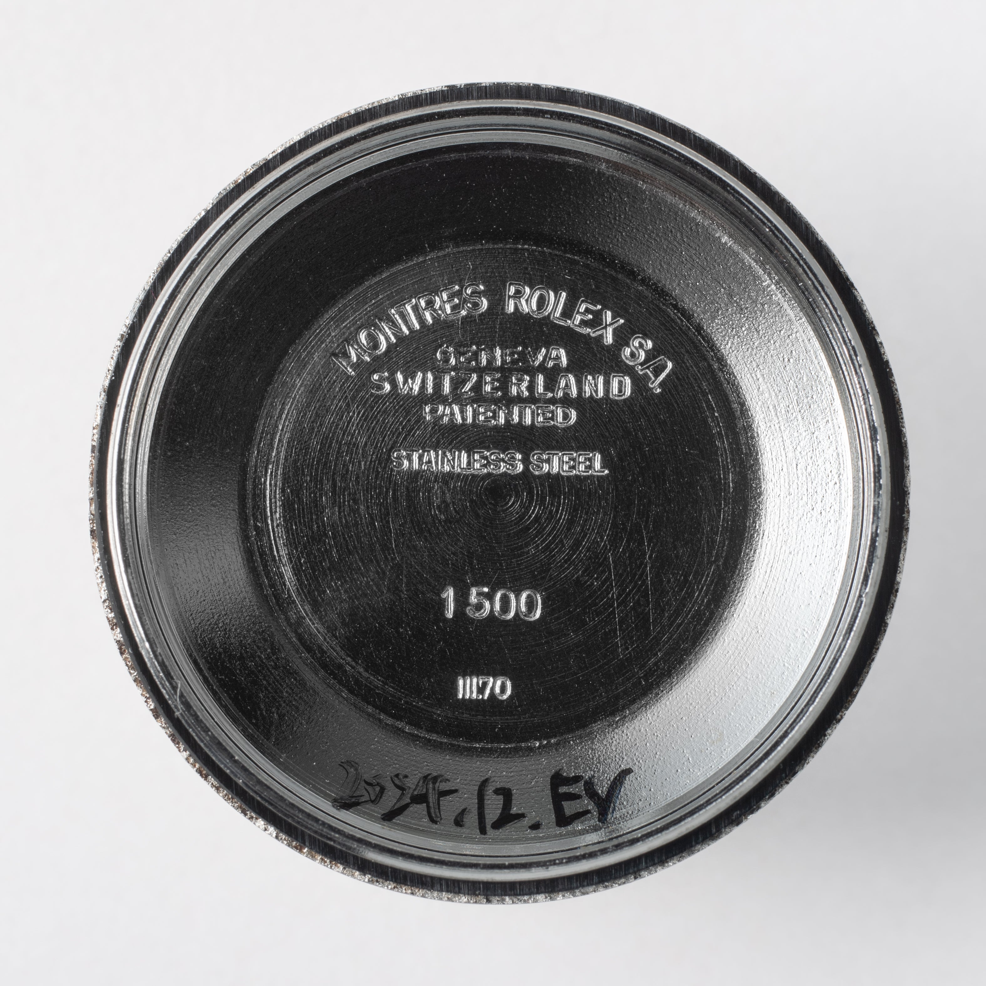 ロレックス オイスターパーペチュアルデイト 1970年製 Ref.1500 ブラックダイヤル