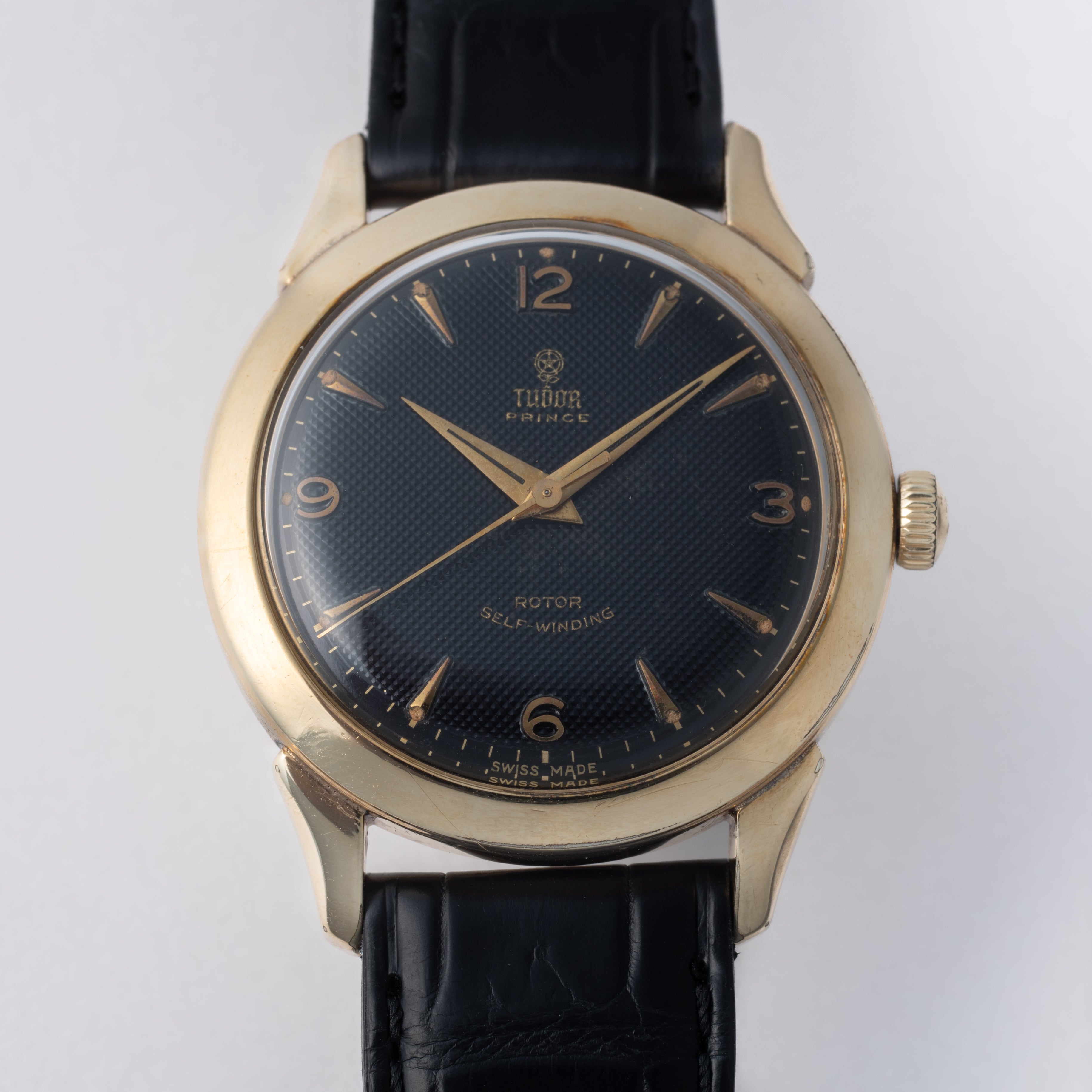 チューダー プリンス 1950年代製 Ref.2109 自動巻き 10K金張り ブラックギョーシェダイヤル