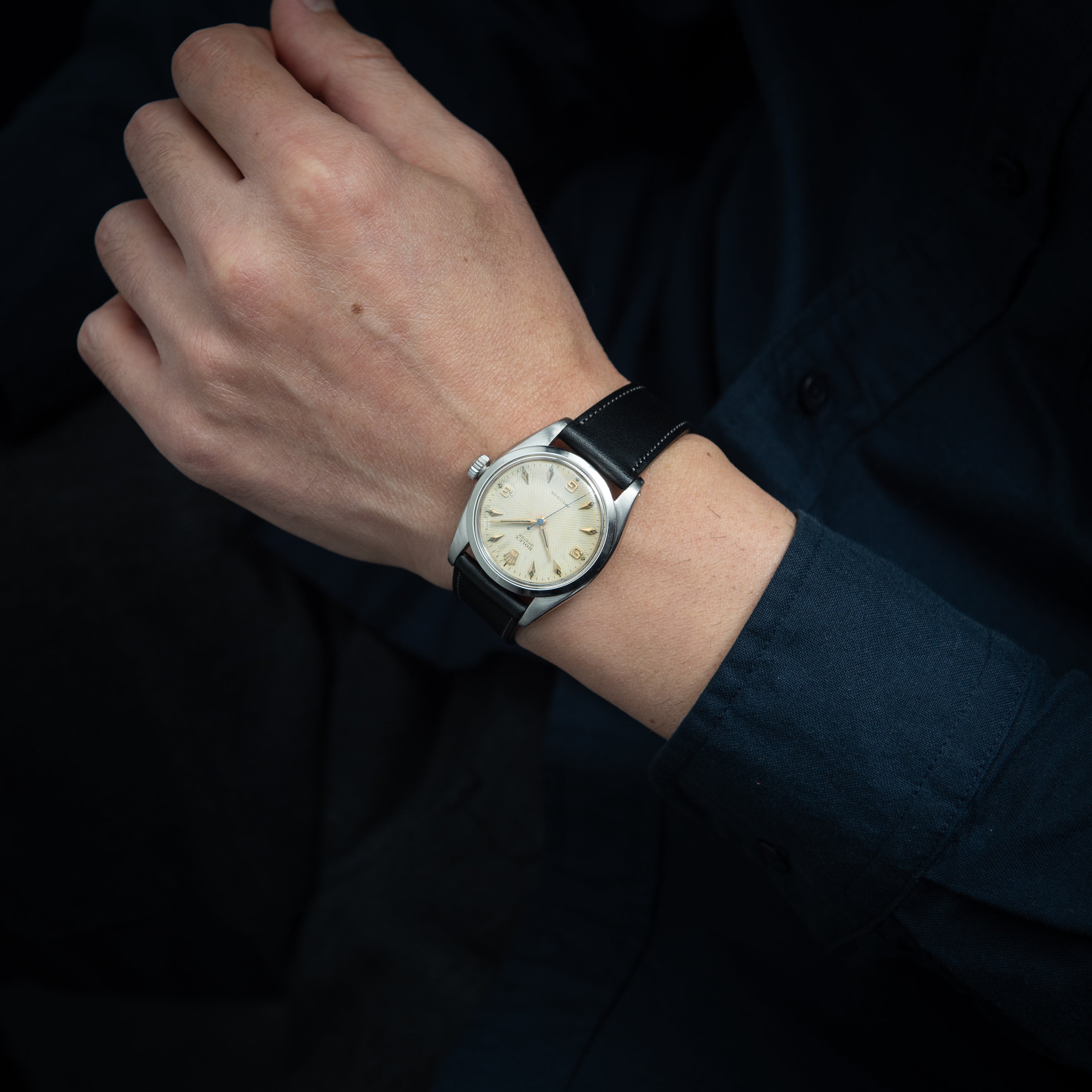 ロレックス オイスター 1959年製 Ref.6426 手巻き シェブロンダイヤル