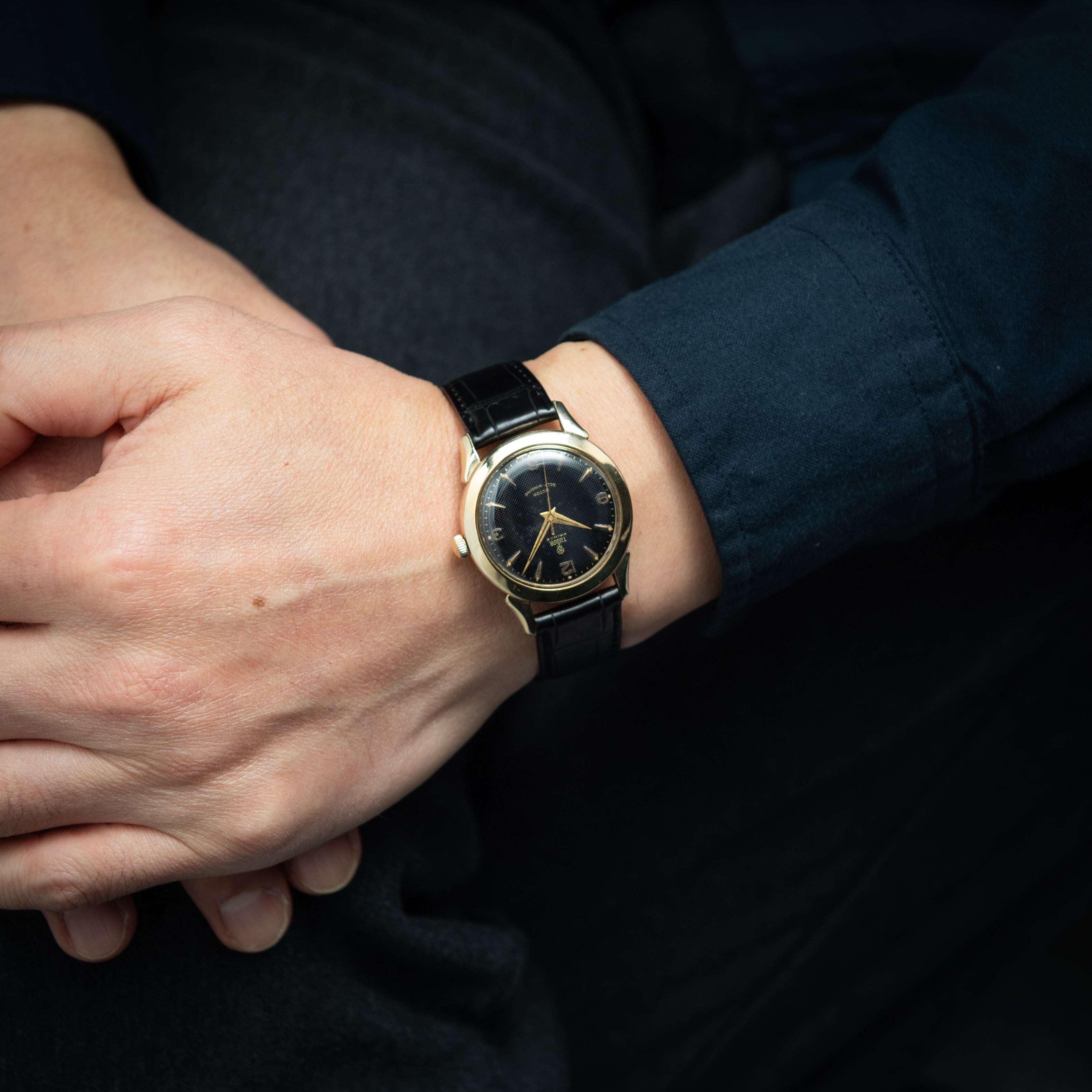 チューダー プリンス 1950年代製 Ref.2109 自動巻き 10K金張り ブラックギョーシェダイヤル