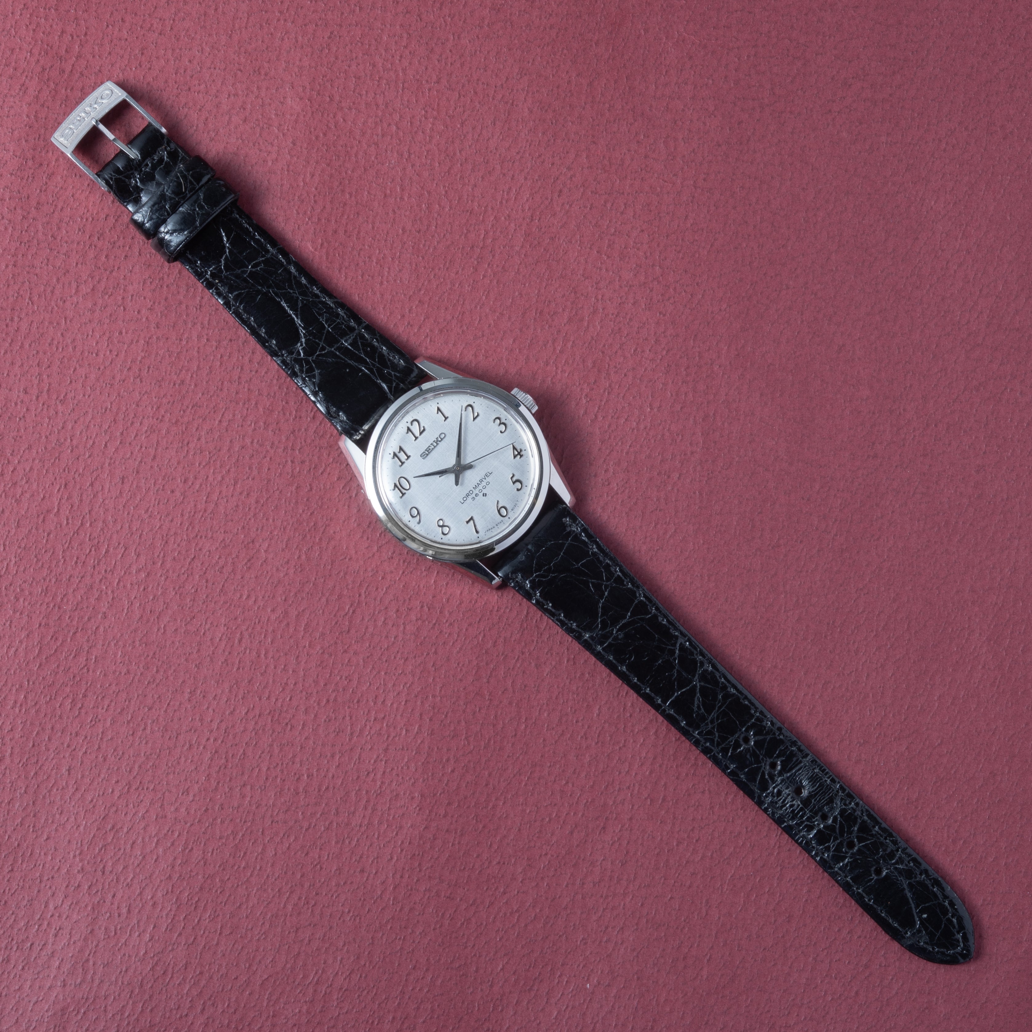 セイコー ロードマーベル 36000 1976年製 Ref.5740-8000 アラビアダイヤル 純正尾錠付き