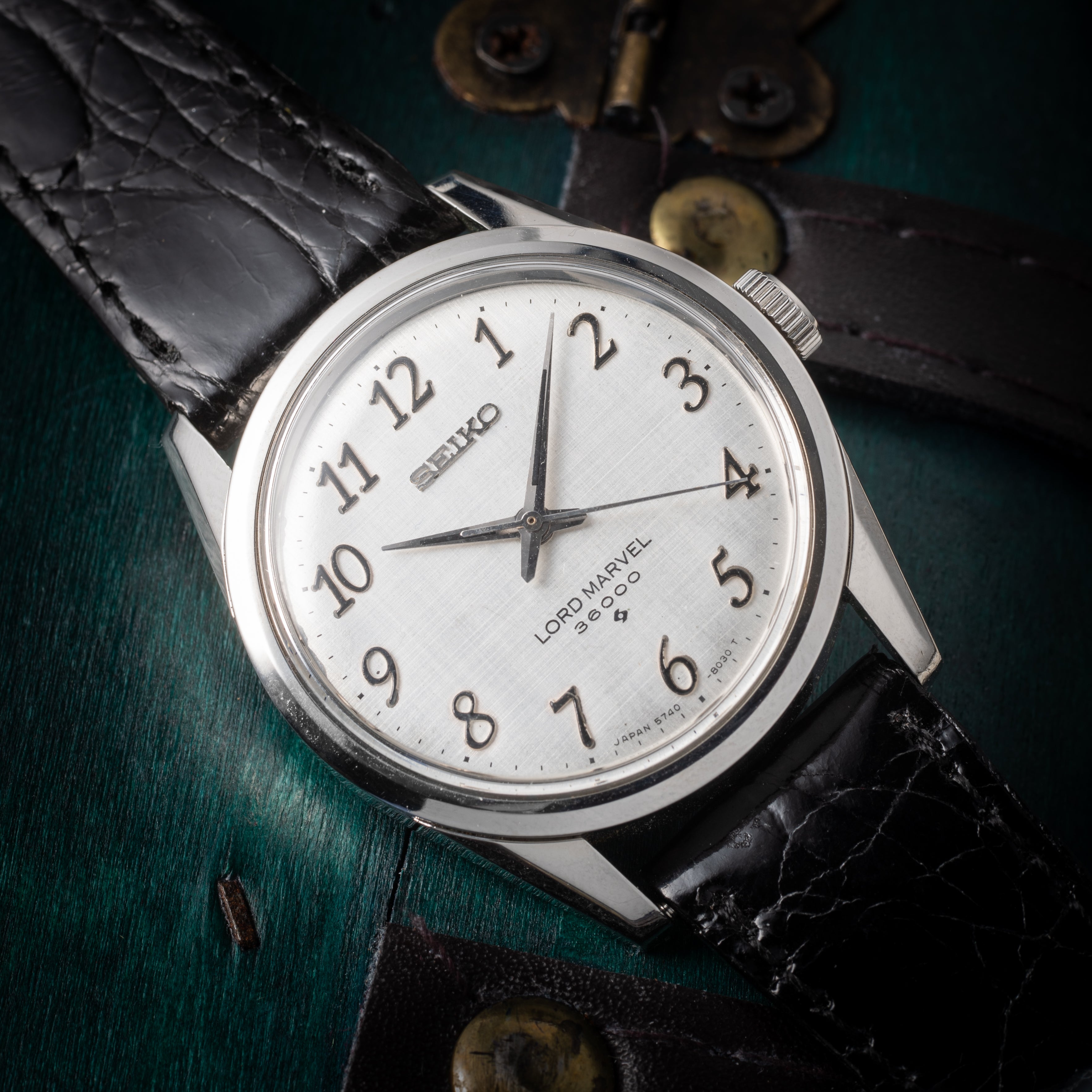 セイコー ロードマーベル 36000 1976年製 Ref.5740-8000 アラビアダイヤル 純正尾錠付き
