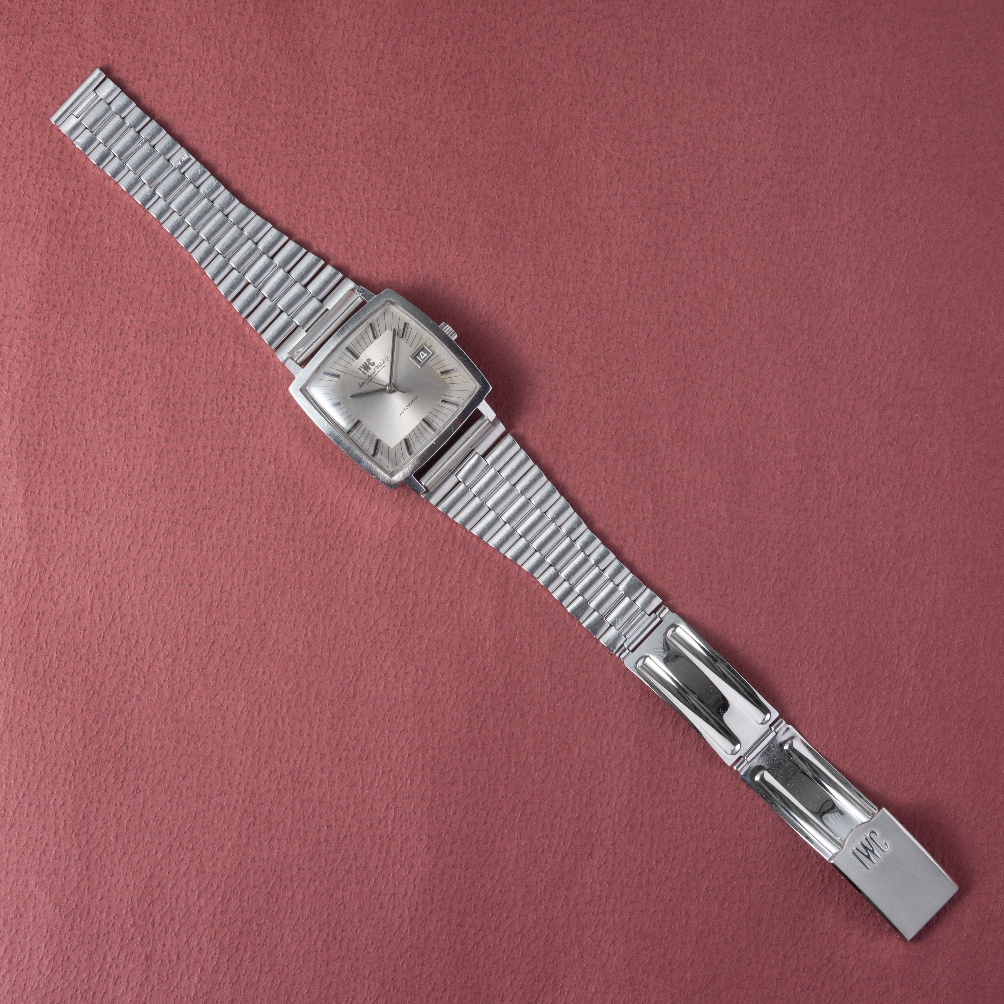 IWC スクエアオートマチック 1970年製(昭和45年製)Cal.8541B 純正ブレス付き