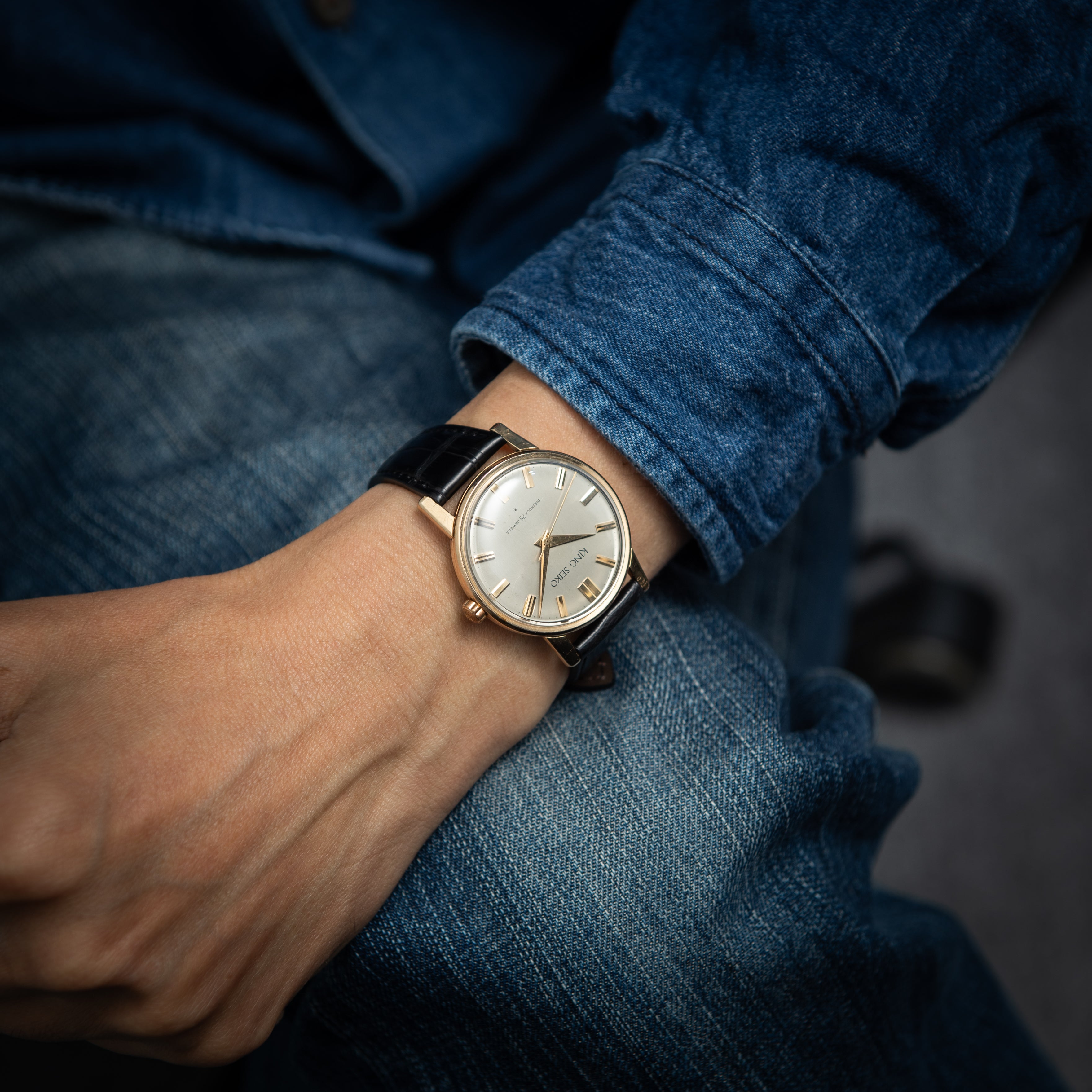 キングセイコーファーストモデル 1961年製Ref. J14102E KS 金張り