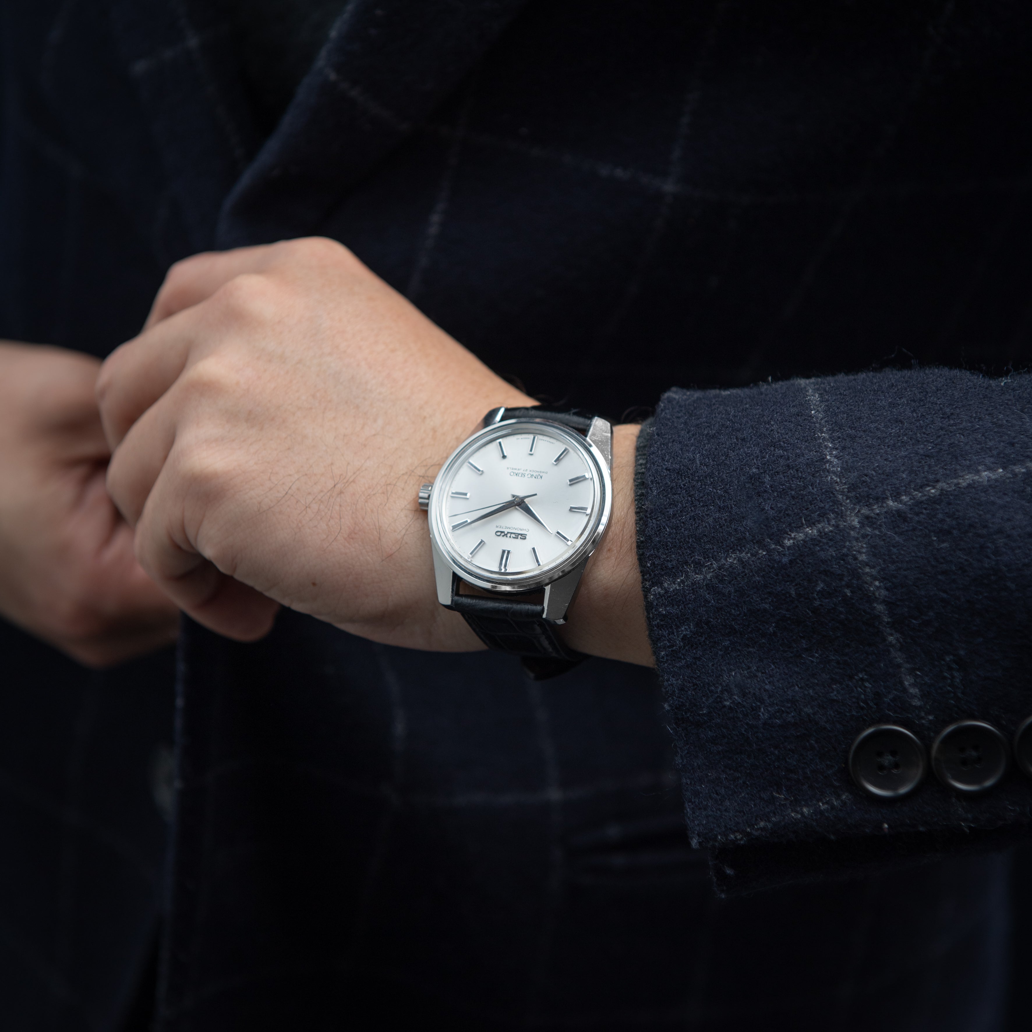 44キングセイコー クロノメーター 44KS 1965年製 Ref.4420-9990 別作スケルトンバック