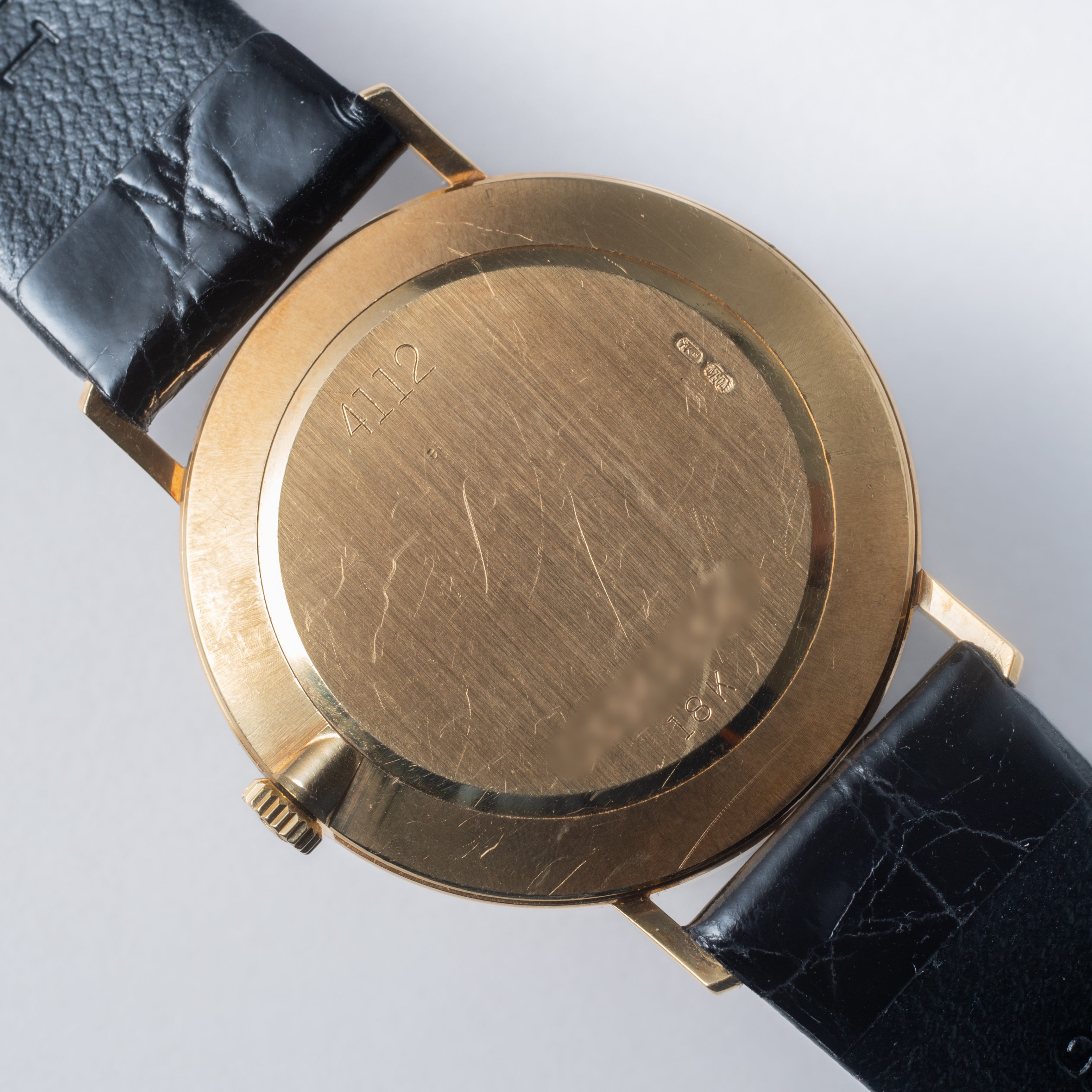 ロレックス チェリーニ 1981年製 Ref.4112 18金無垢ラウンドケース 純正金無垢尾錠付き