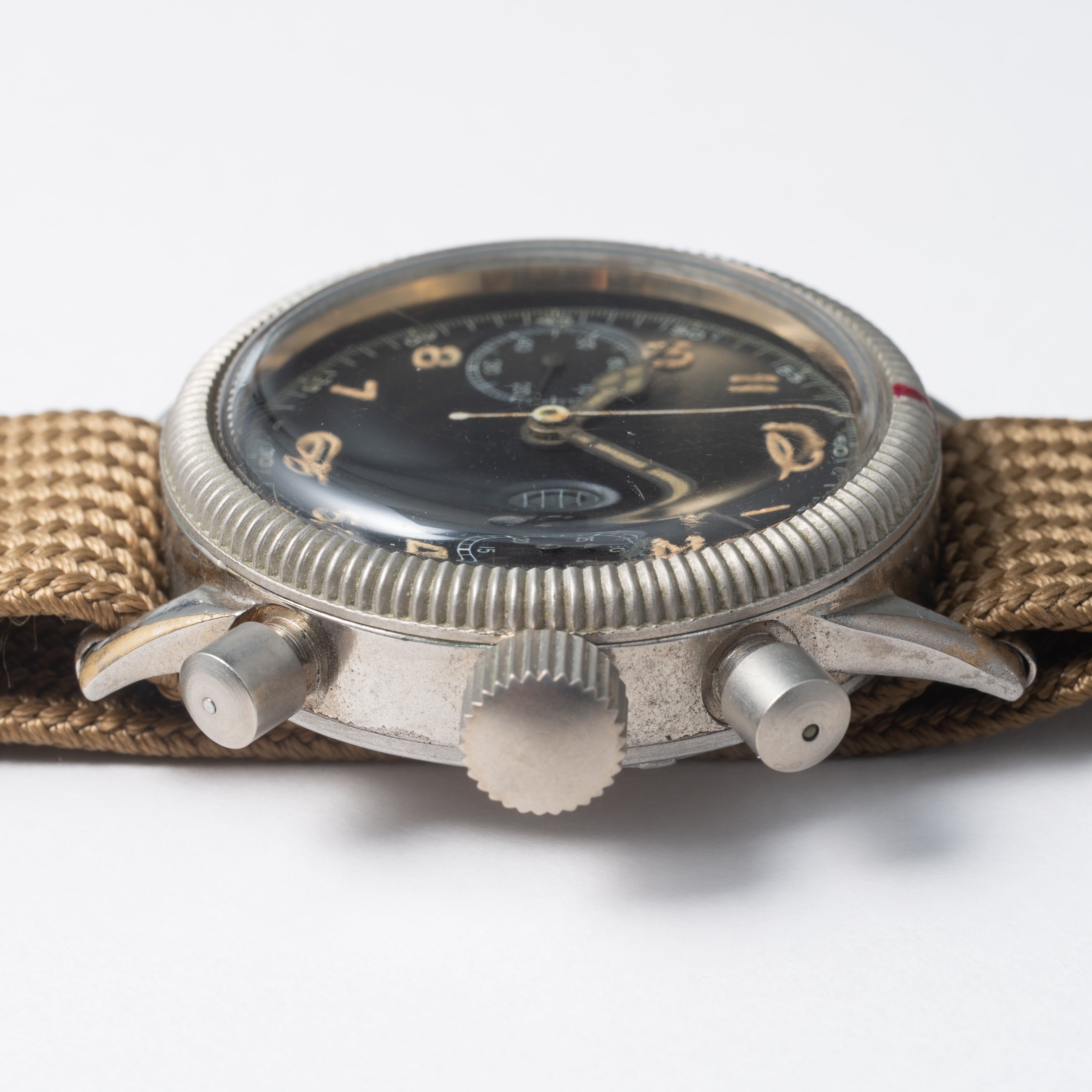 グラスヒュッテ チュチマ フリーガークロノ ドイツ空軍 手巻 Cal.59 1940年代製