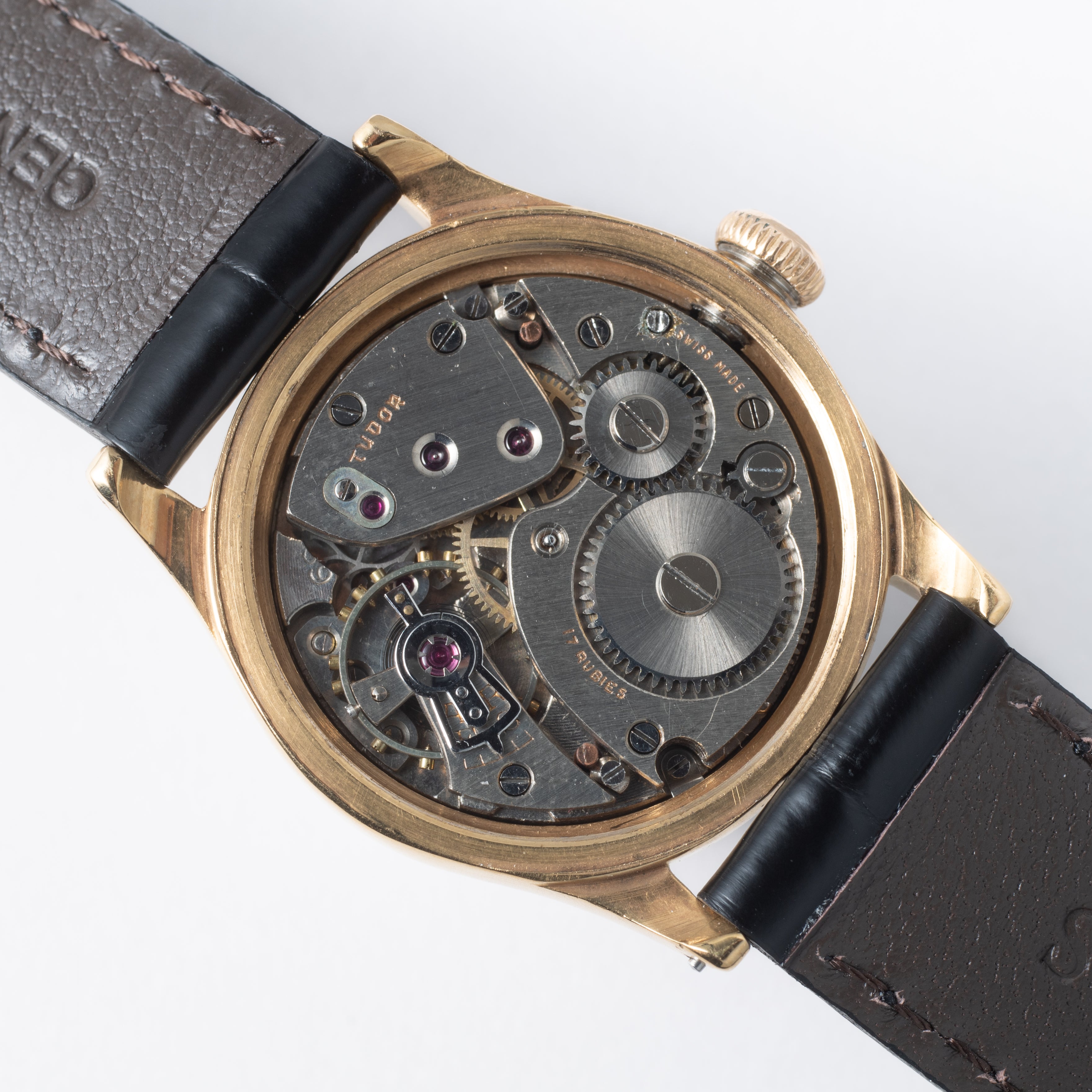 チューダー 盾薔薇オイスター 1946年製 金張りケース スモールセコンド オリジナル飛びアラビアダイヤル
