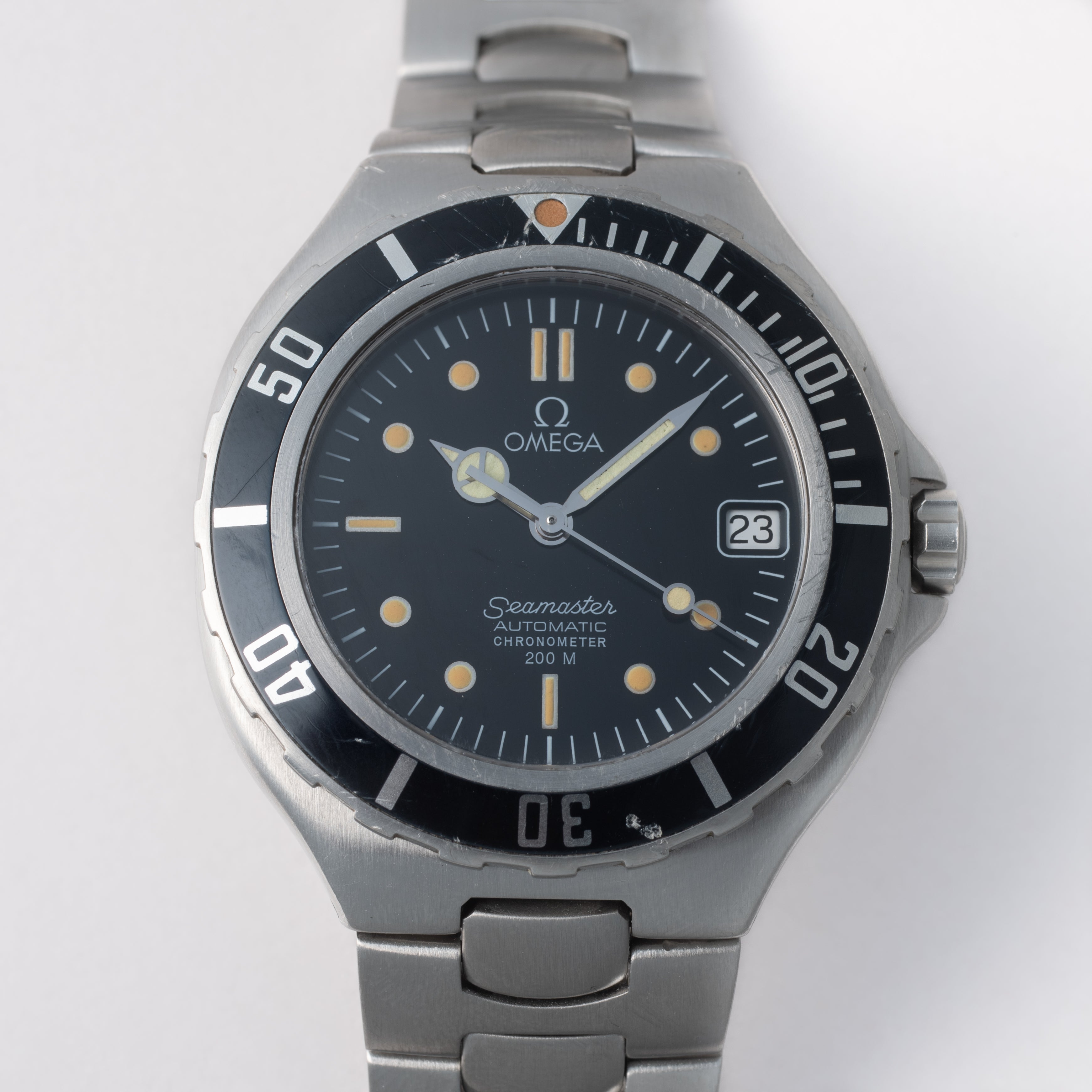 オメガ シーマスター200m プレボンド36㎜ 1988年製 自動巻き ジェンタデザイン