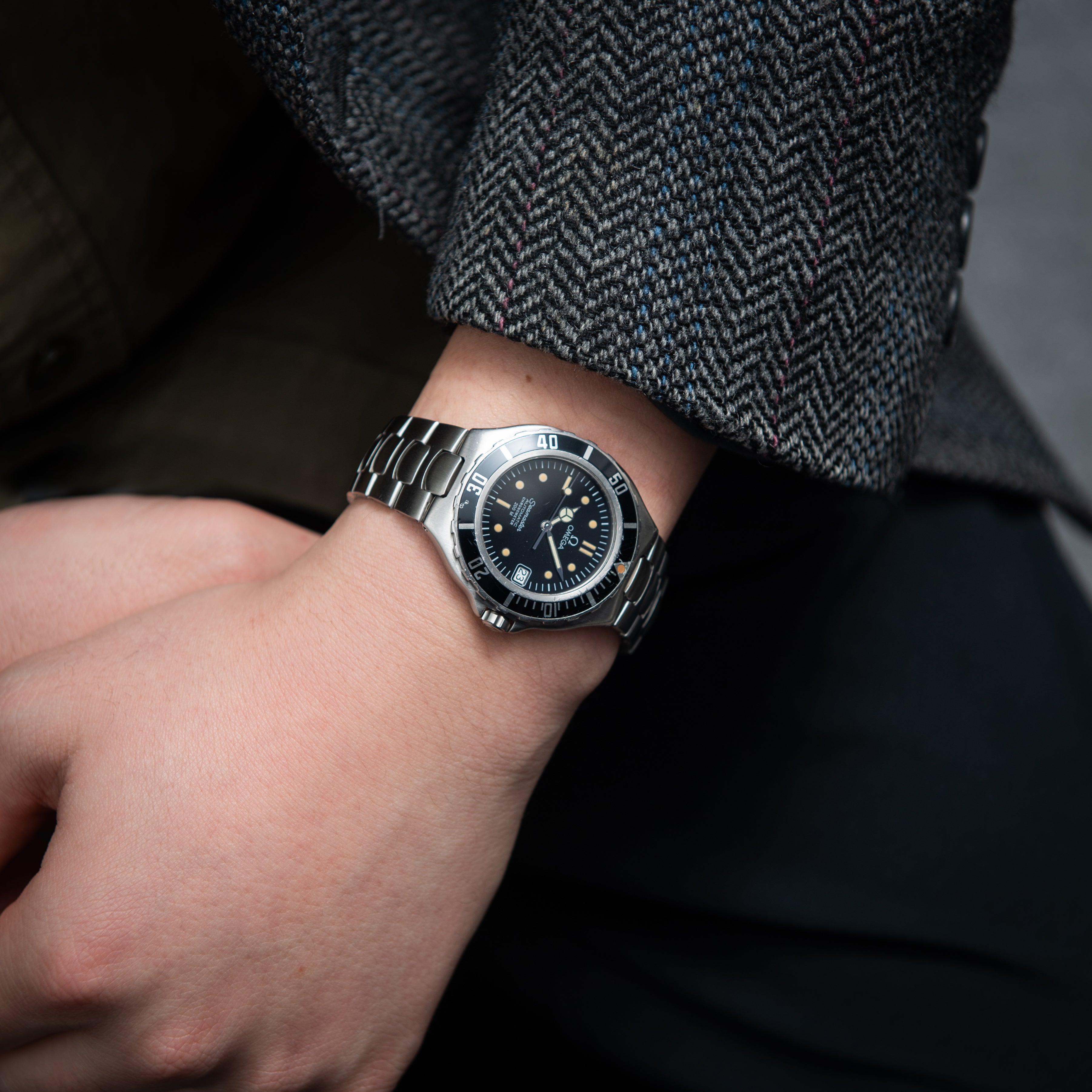 オメガ シーマスター200m プレボンド36㎜ 1988年製 自動巻き ジェンタデザイン