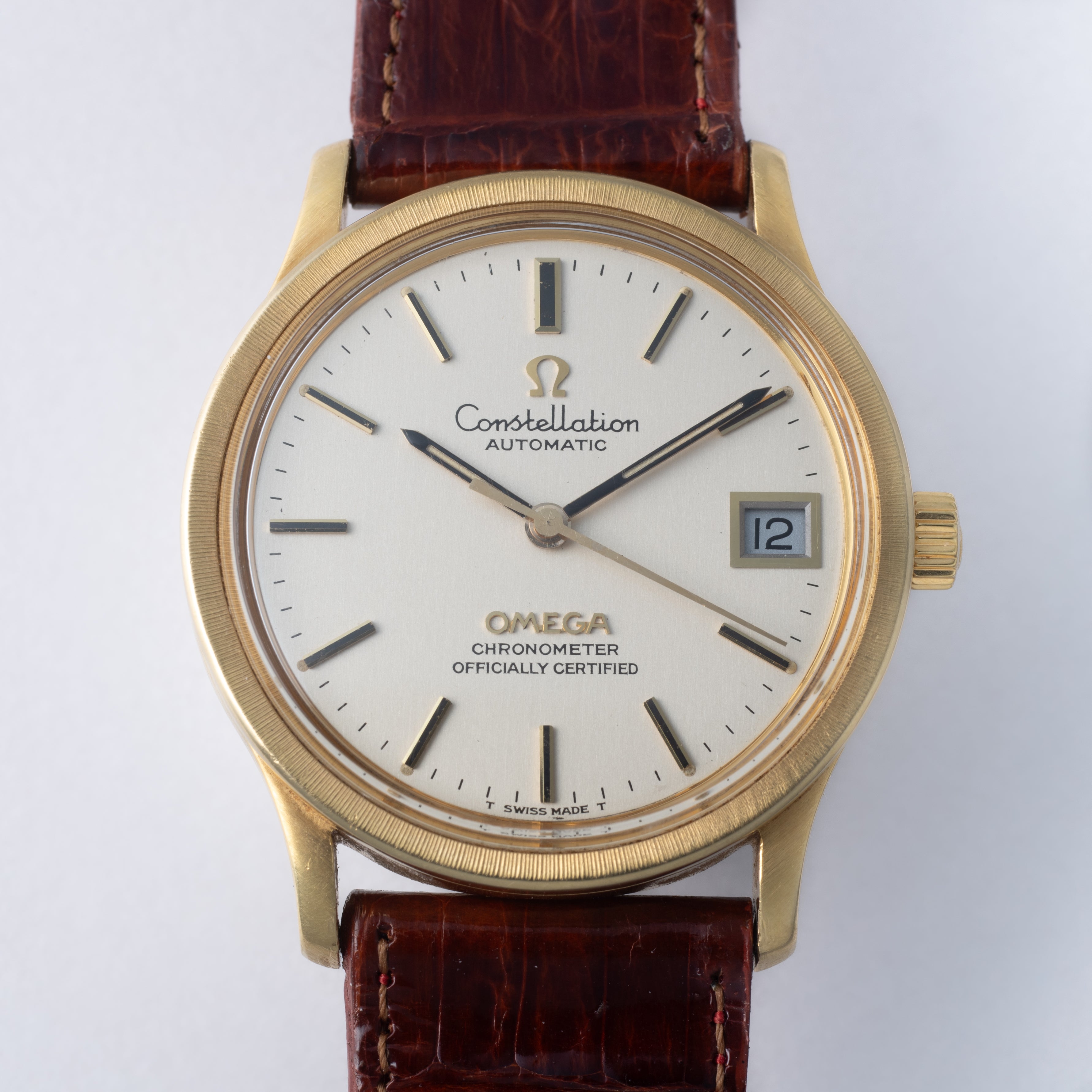 オメガ 18金無垢コンステレーション カラトラバケース 1969年製 Ref.166052