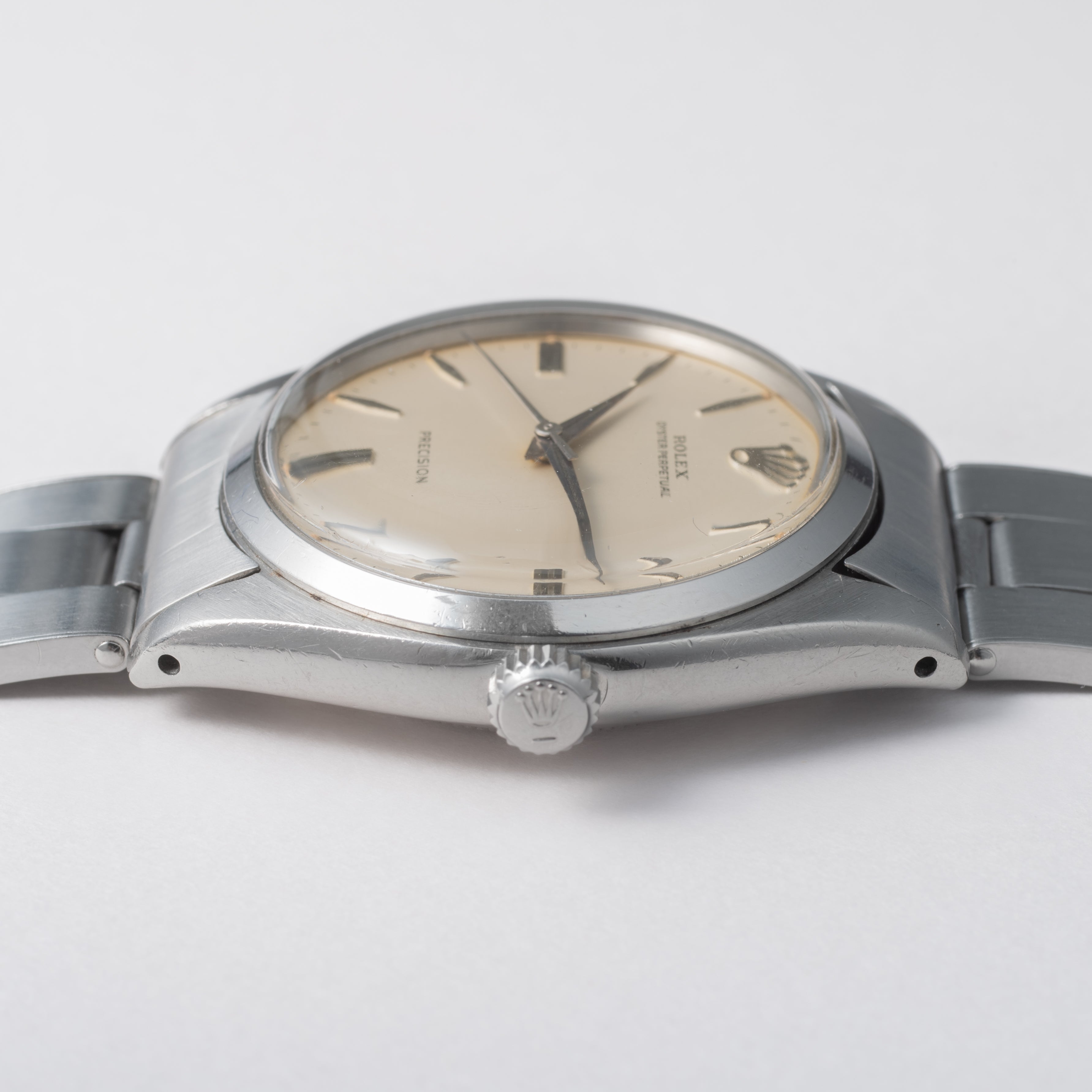 ロレックス オイスターパーペチュアル 1961年製 Ref.6558 ホワイトミラーダイヤル