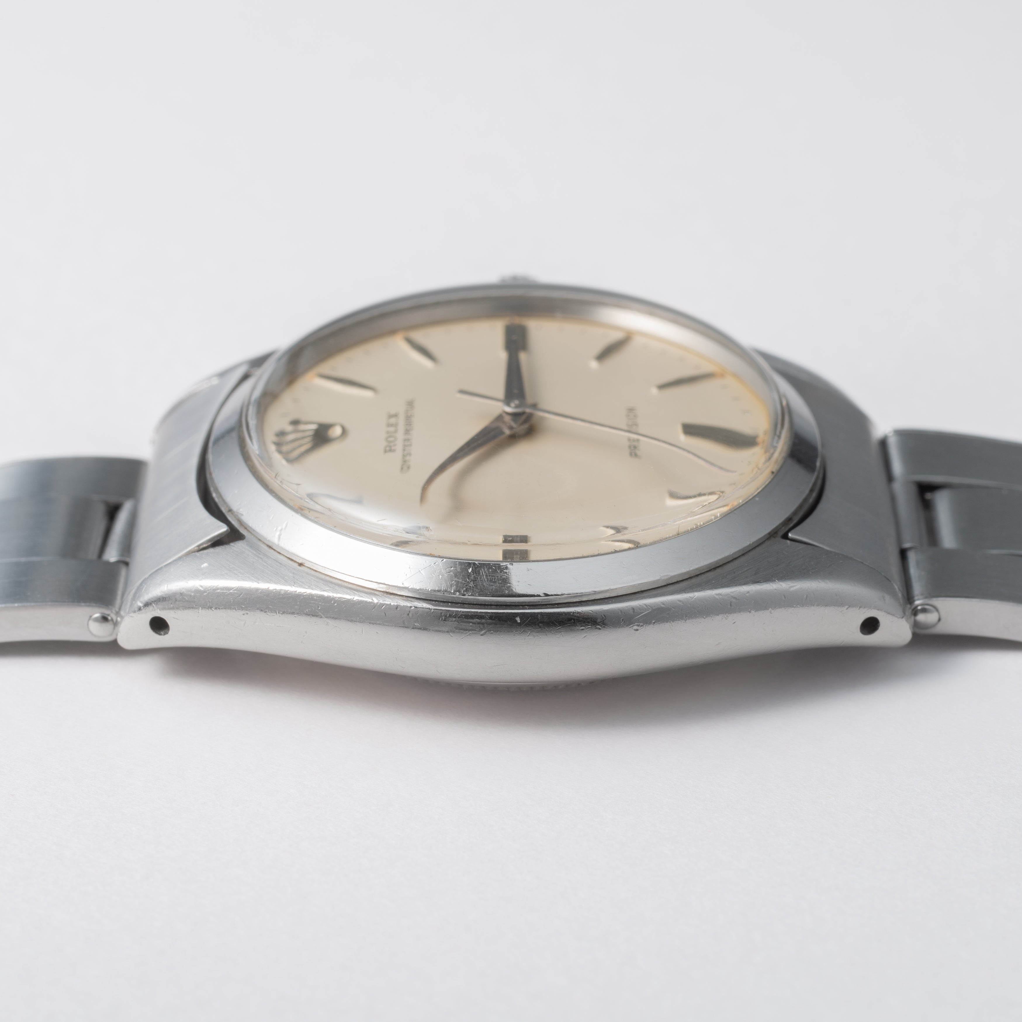 ロレックス オイスターパーペチュアル 1961年製 Ref.6558 ホワイトミラーダイヤル