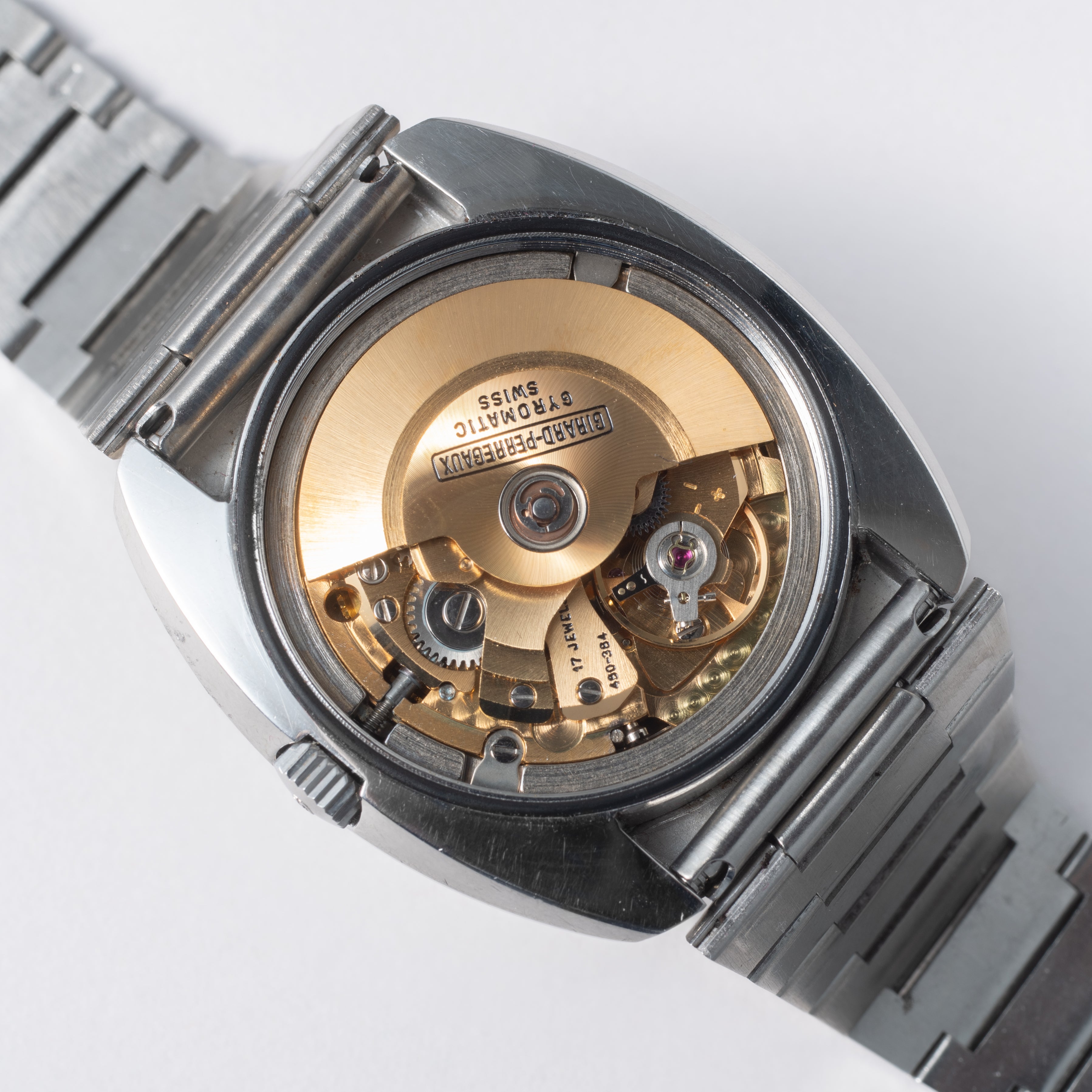 ジラール・ペルゴ ジャイロマチック 1970年代製 Ref.9313GA ブレス付