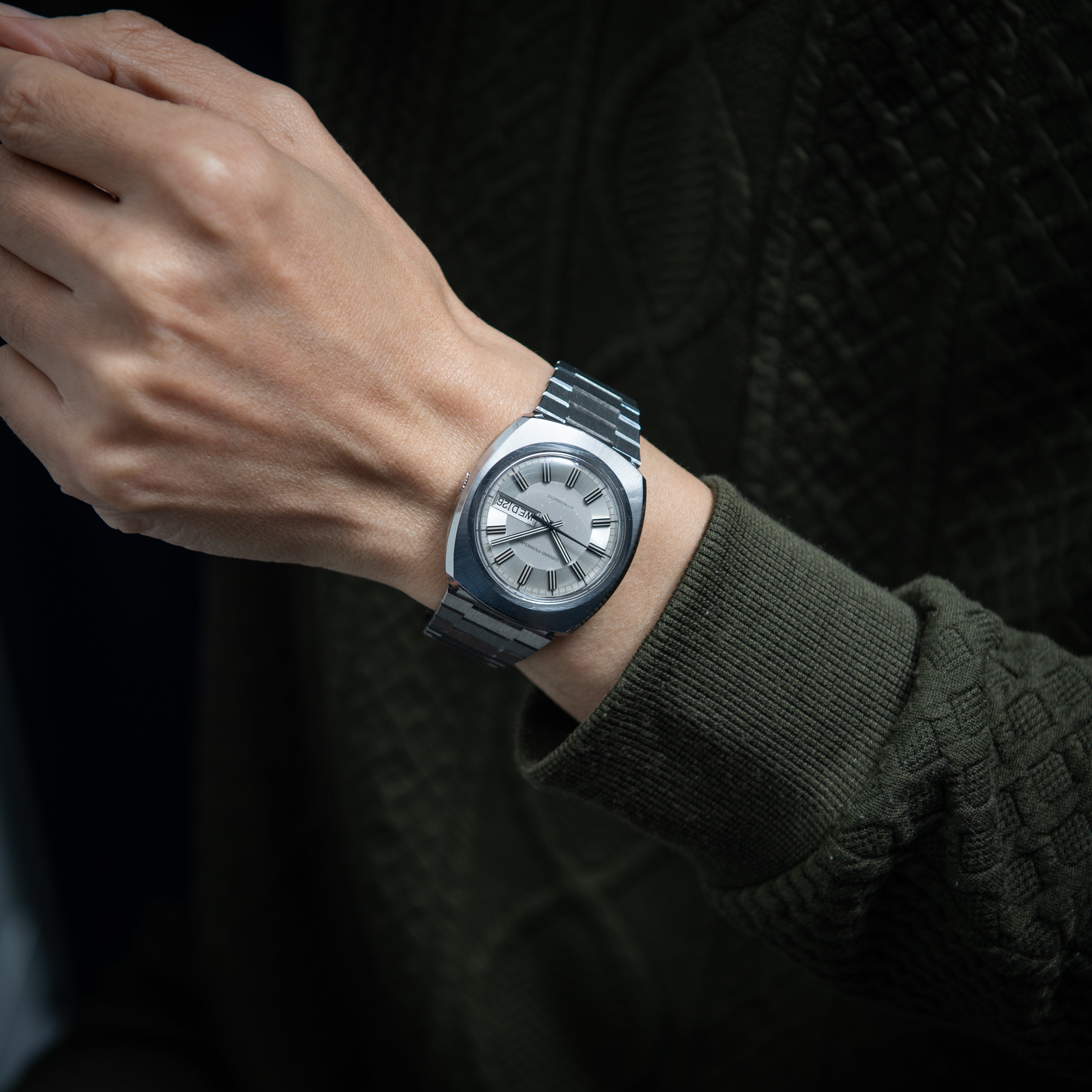 ジラール・ペルゴ ジャイロマチック 1970年代製 Ref.9313GA ブレス付