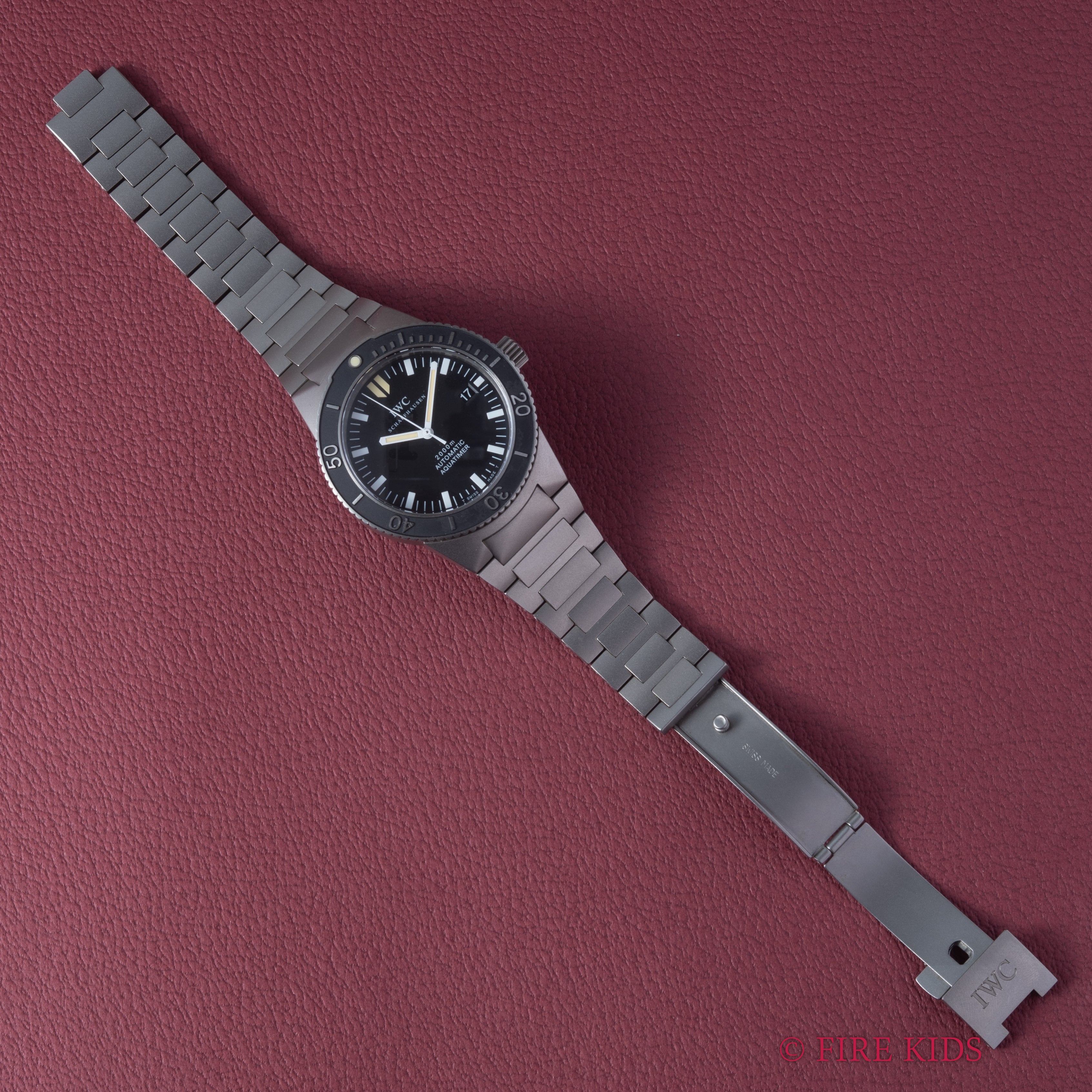 IWC 2000年製(平成12年製) アクアタイマー 2000m防水 チタン オールトリチウム 純正ブレス