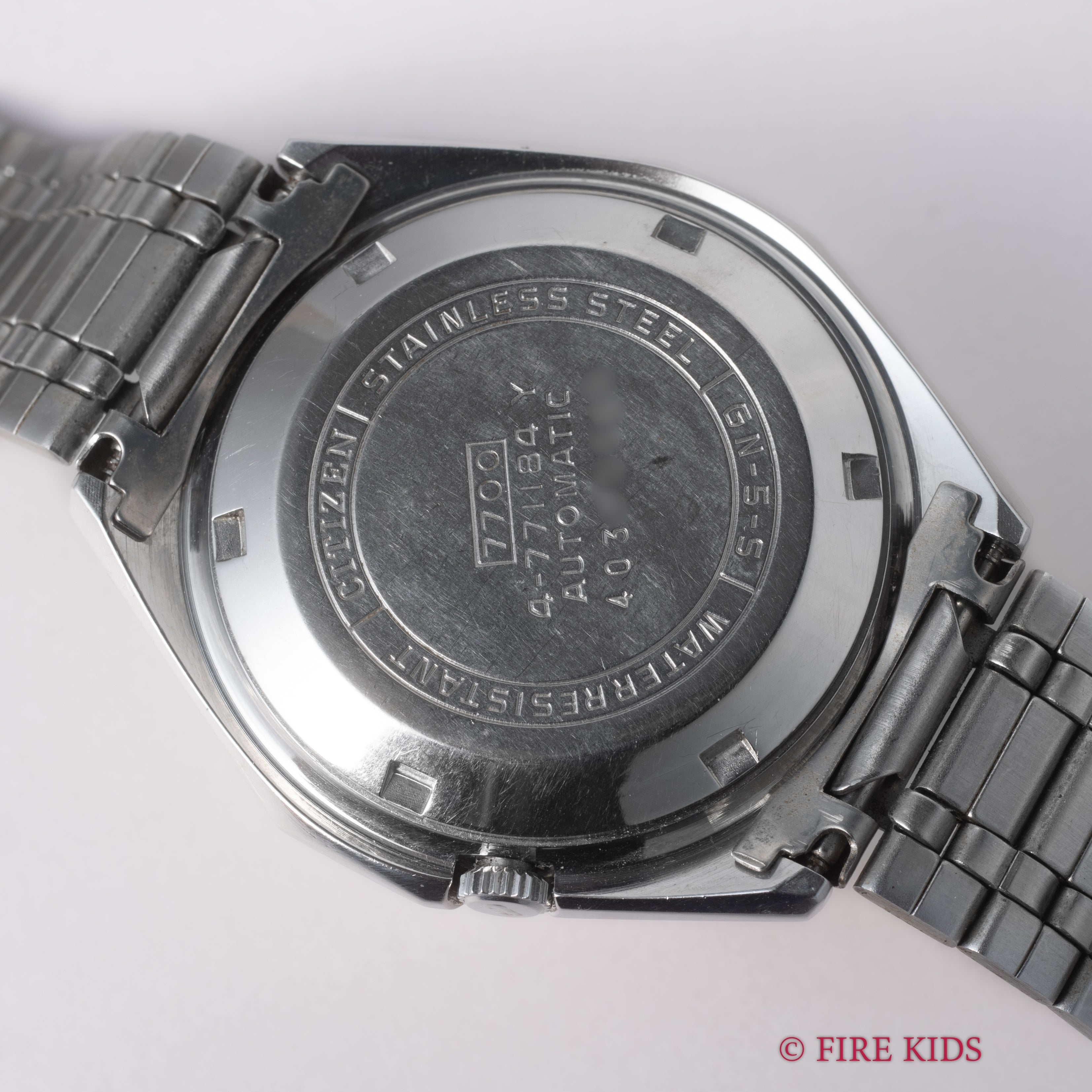 シチズン レオパール Ref.4-771184-Y 1974年製 グリーングラデーションダイヤル カットガラス 純正ブレス付き