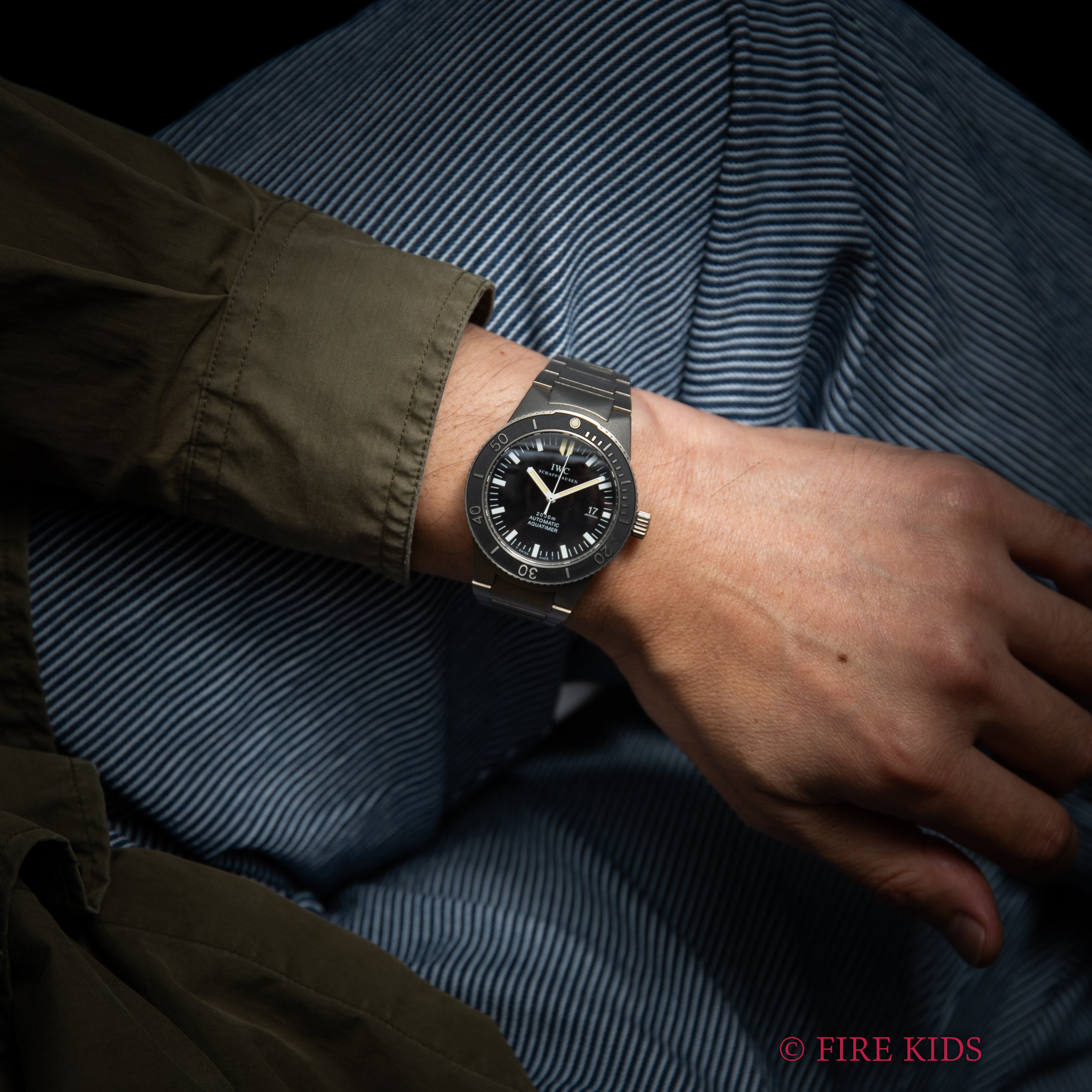 IWC 2000年製(平成12年製) アクアタイマー 2000m防水 チタン オールトリチウム 純正ブレス