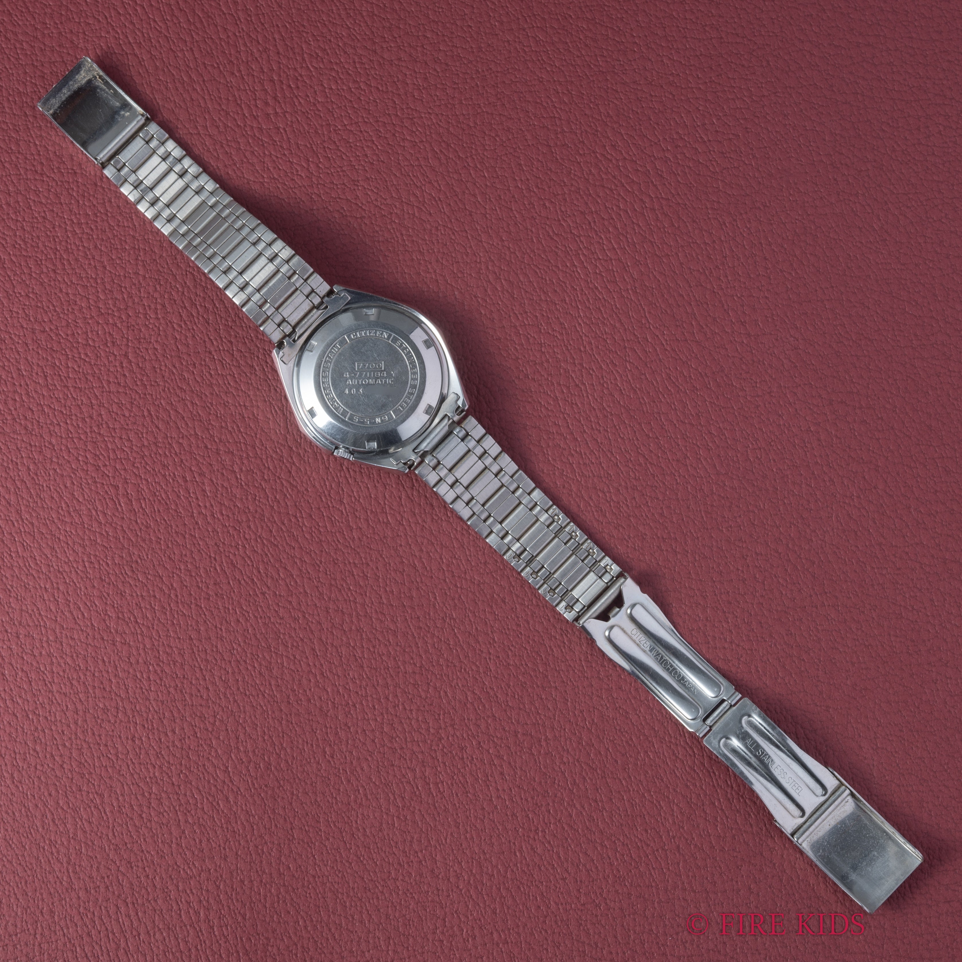 シチズン レオパール Ref.4-771184-Y 1974年製 グリーングラデーションダイヤル カットガラス 純正ブレス付き