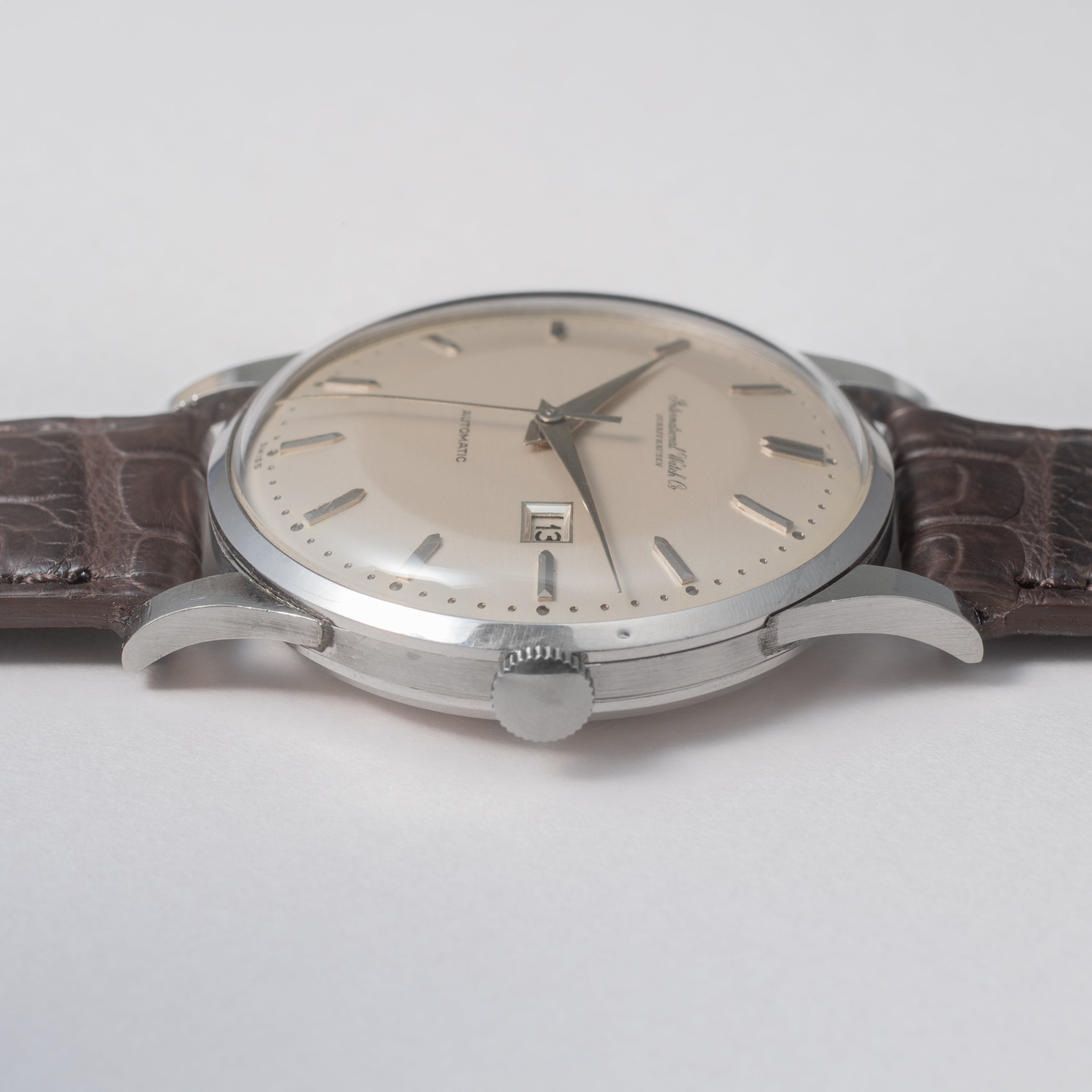 IWC プラチナラウンドケース 1960年製/昭和35年製 寄り目 Cal.8531 砲弾インデックス Ref.140263