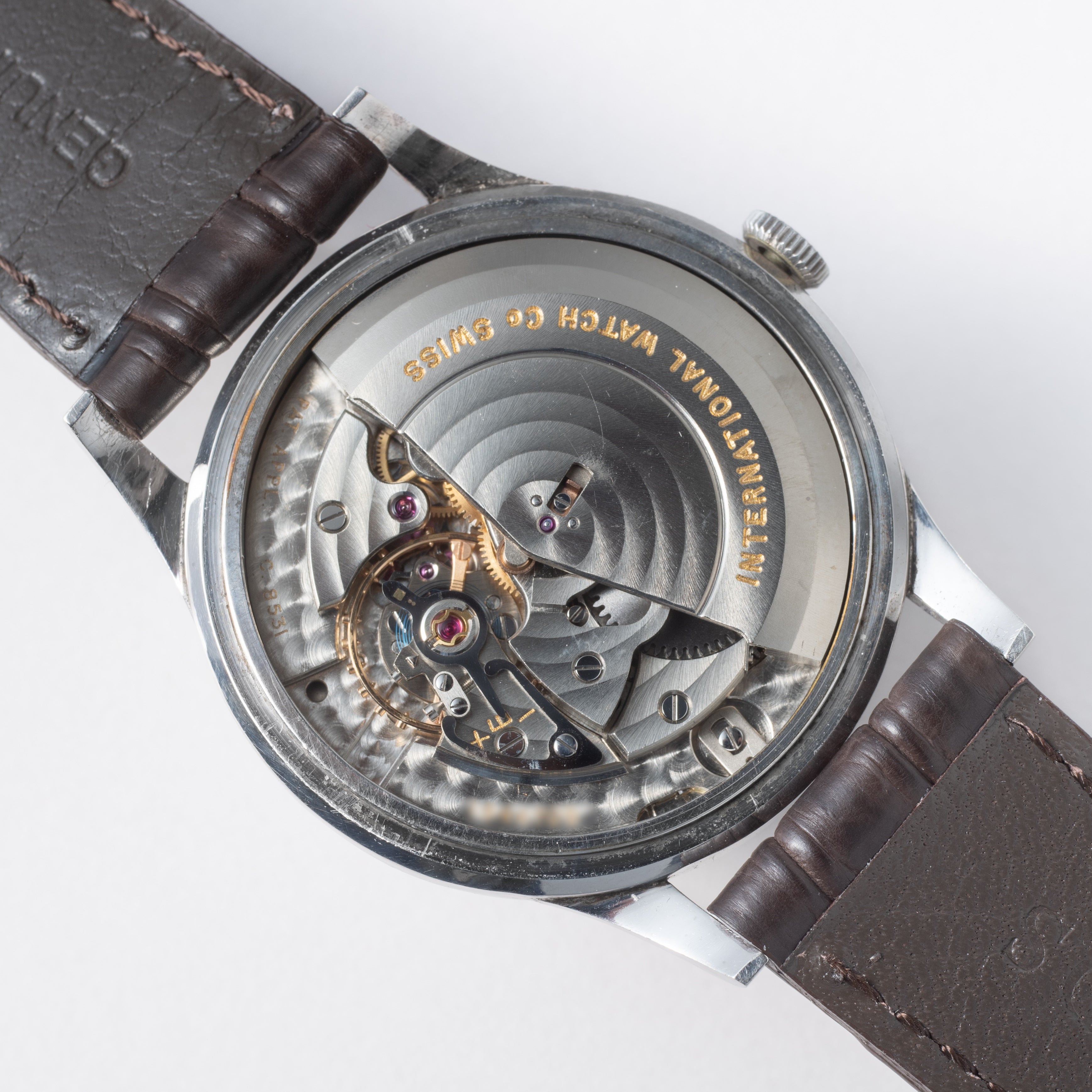 IWC プラチナラウンドケース 1960年製/昭和35年製 寄り目 Cal.8531 砲弾インデックス Ref.140263