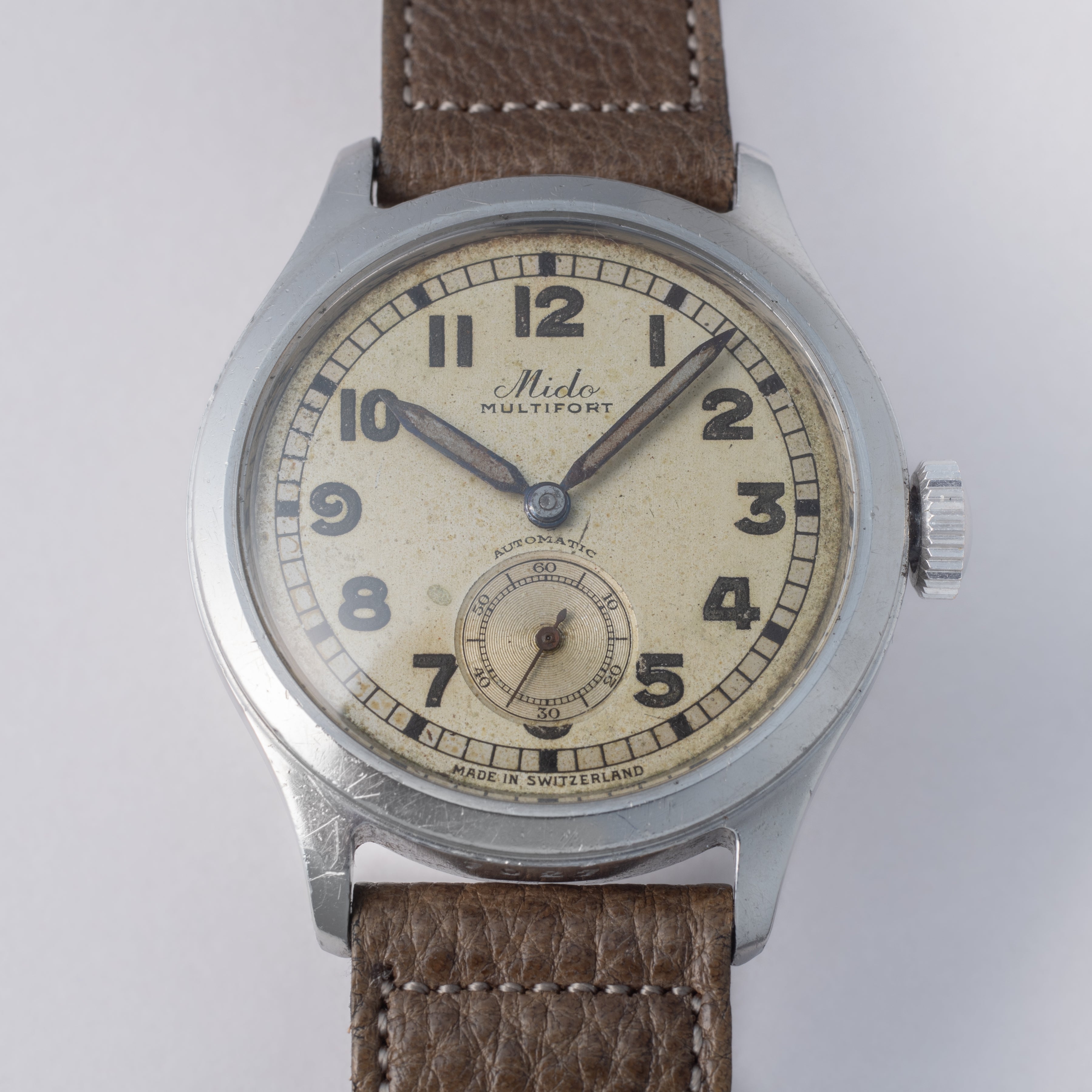 ミドー マルチフォート 1940年代製 35mmケース スモセコ バンパーオートマチック