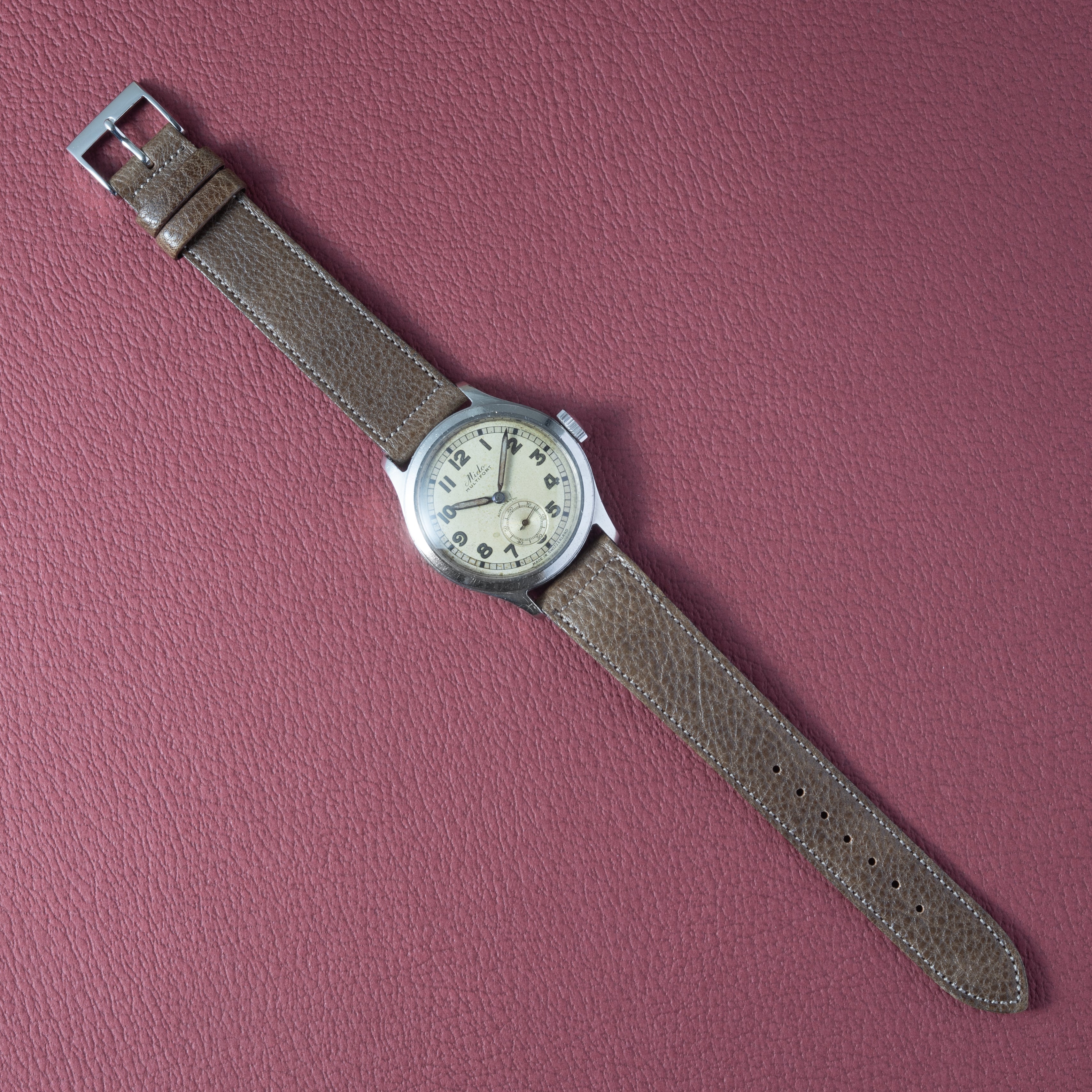 ミドー マルチフォート 1940年代製 35mmケース スモセコ バンパーオートマチック