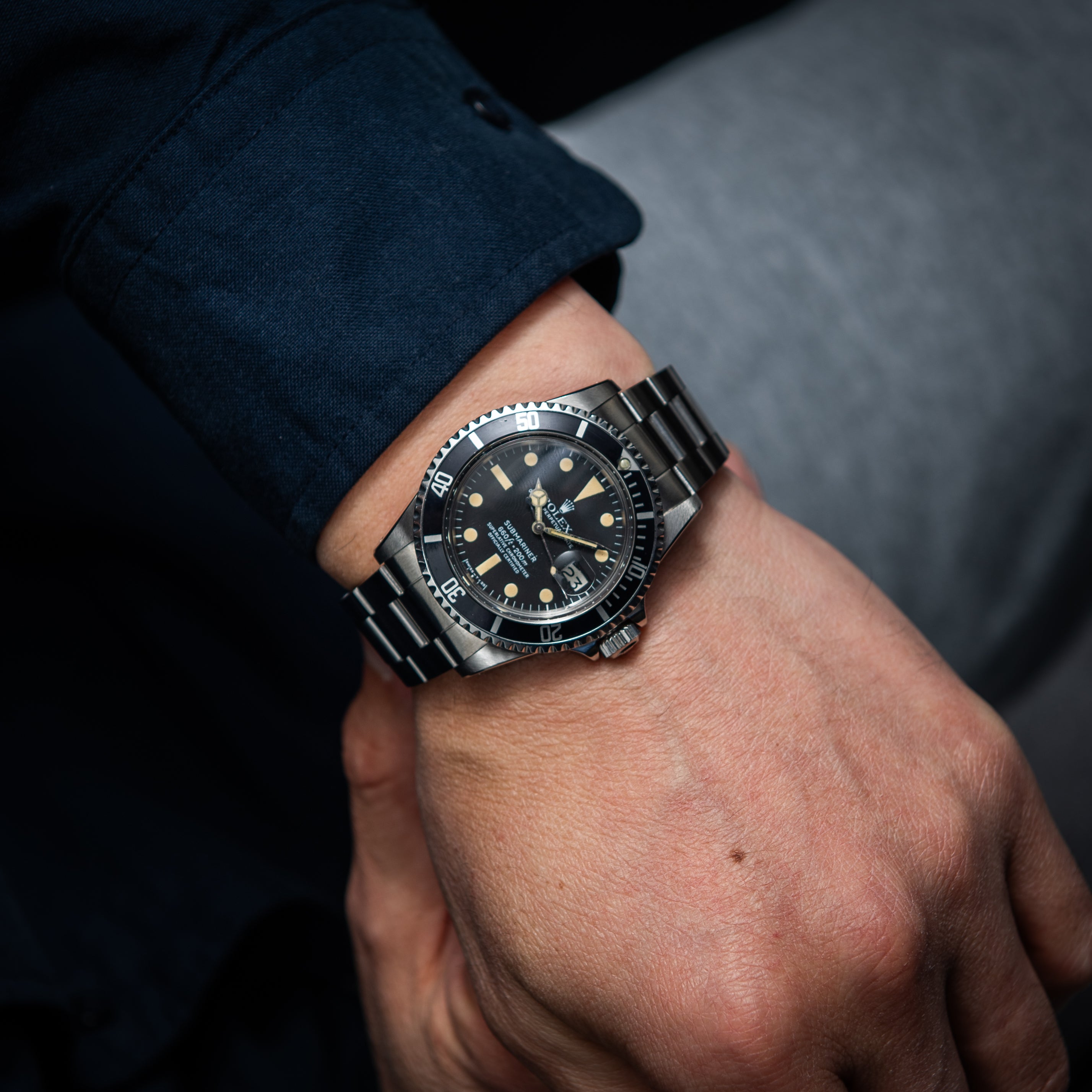 ロレックス サブマリーナーデイト 1977年製 Ref.1680 オールトリチウム 白サブマーク2ダイヤル