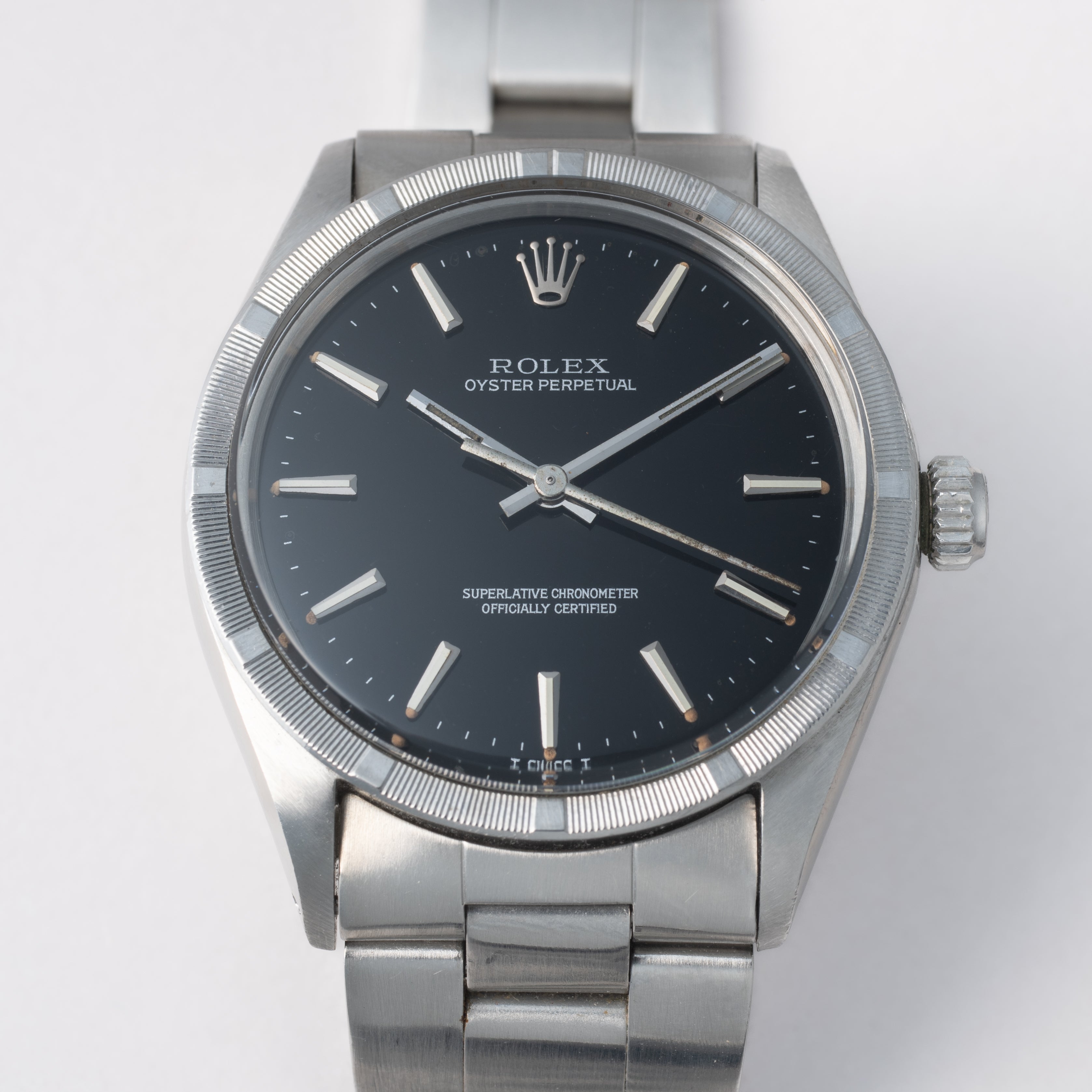 ロレックス オイスターパーペチュアル オリジナルブラックダイヤル 1973年製 Ref.1007