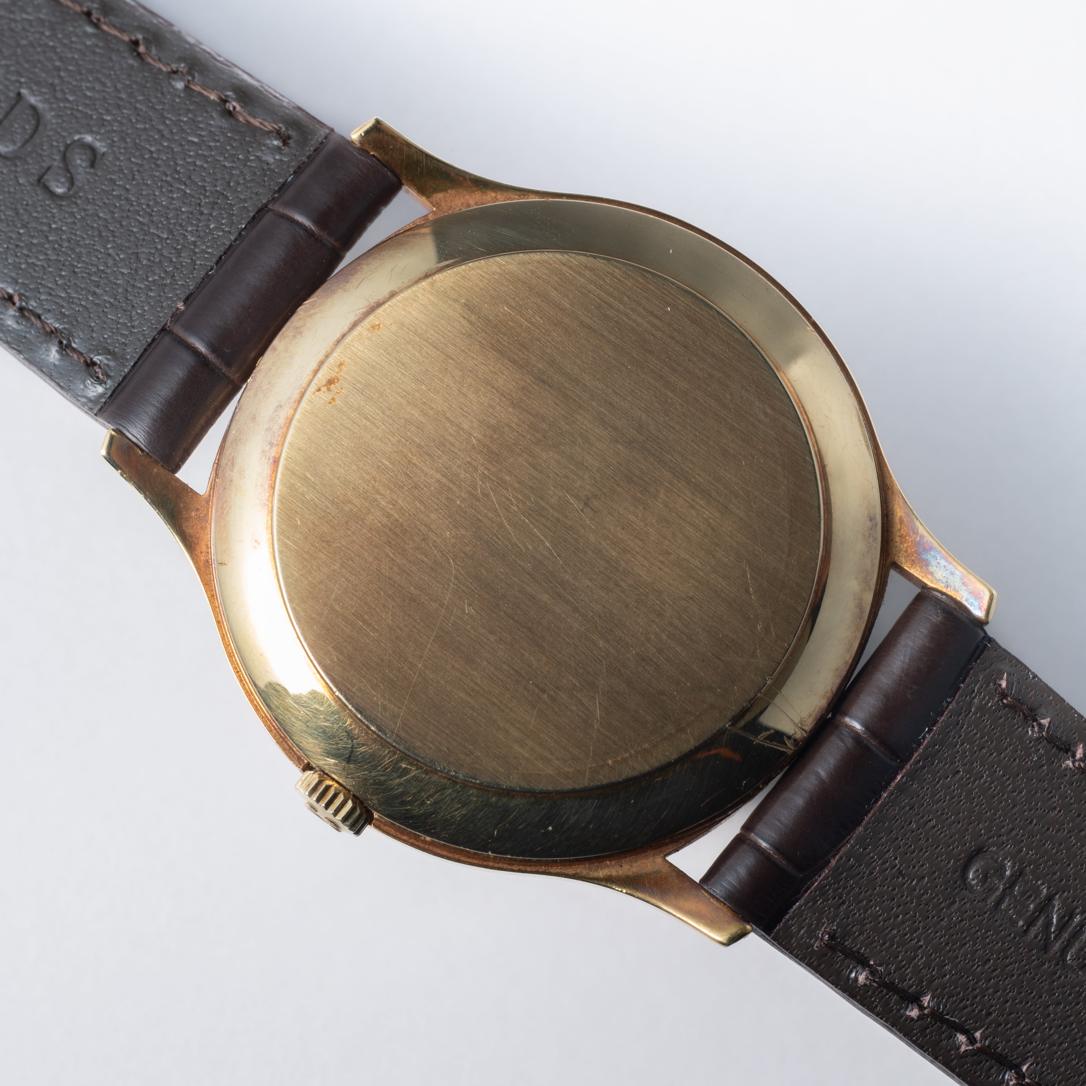 オメガ 18金無垢デ・ヴィル 1969年製 自動巻 オリジナル箱、純正尾錠付き