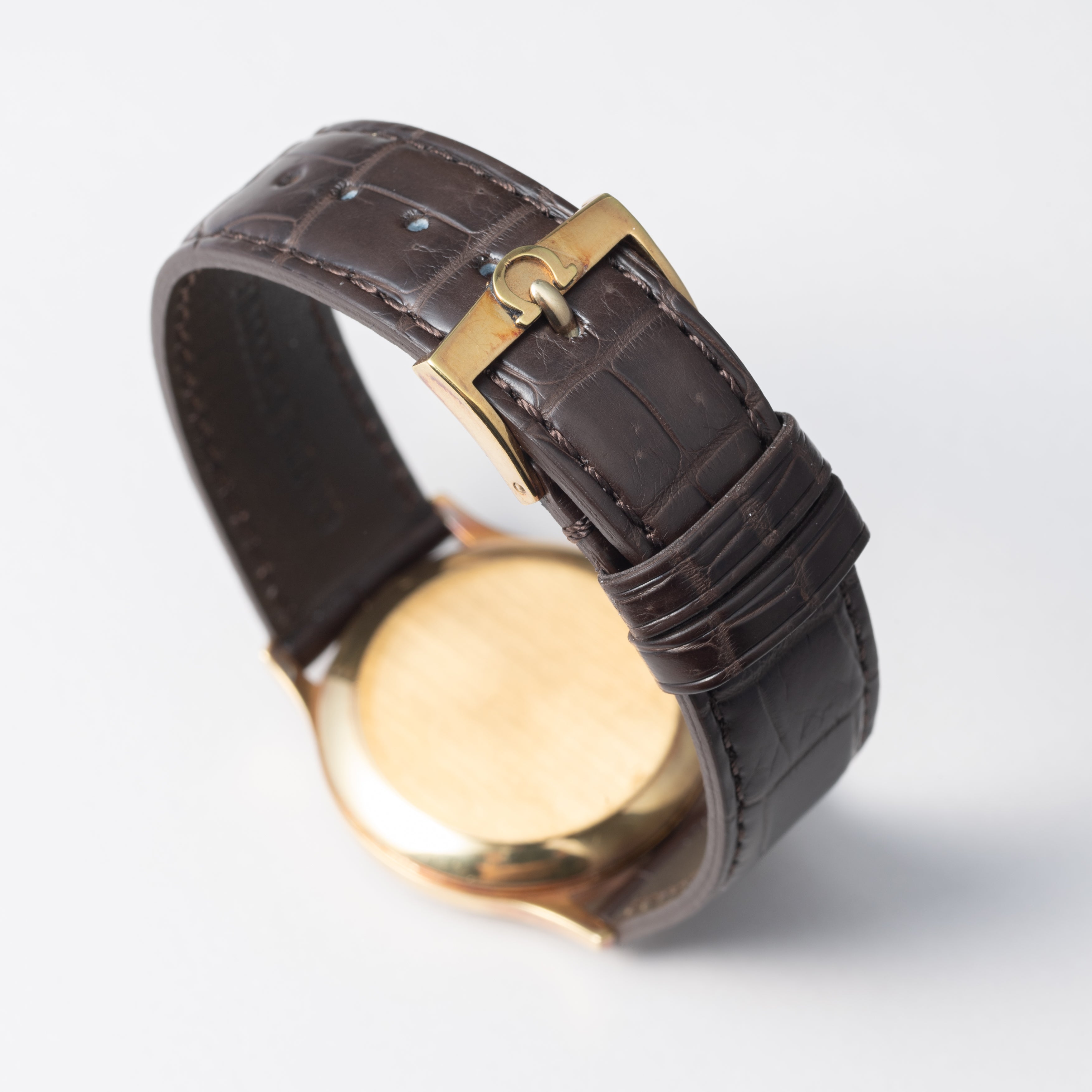 オメガ 18金無垢デ・ヴィル 1969年製 自動巻 オリジナル箱、純正尾錠付き