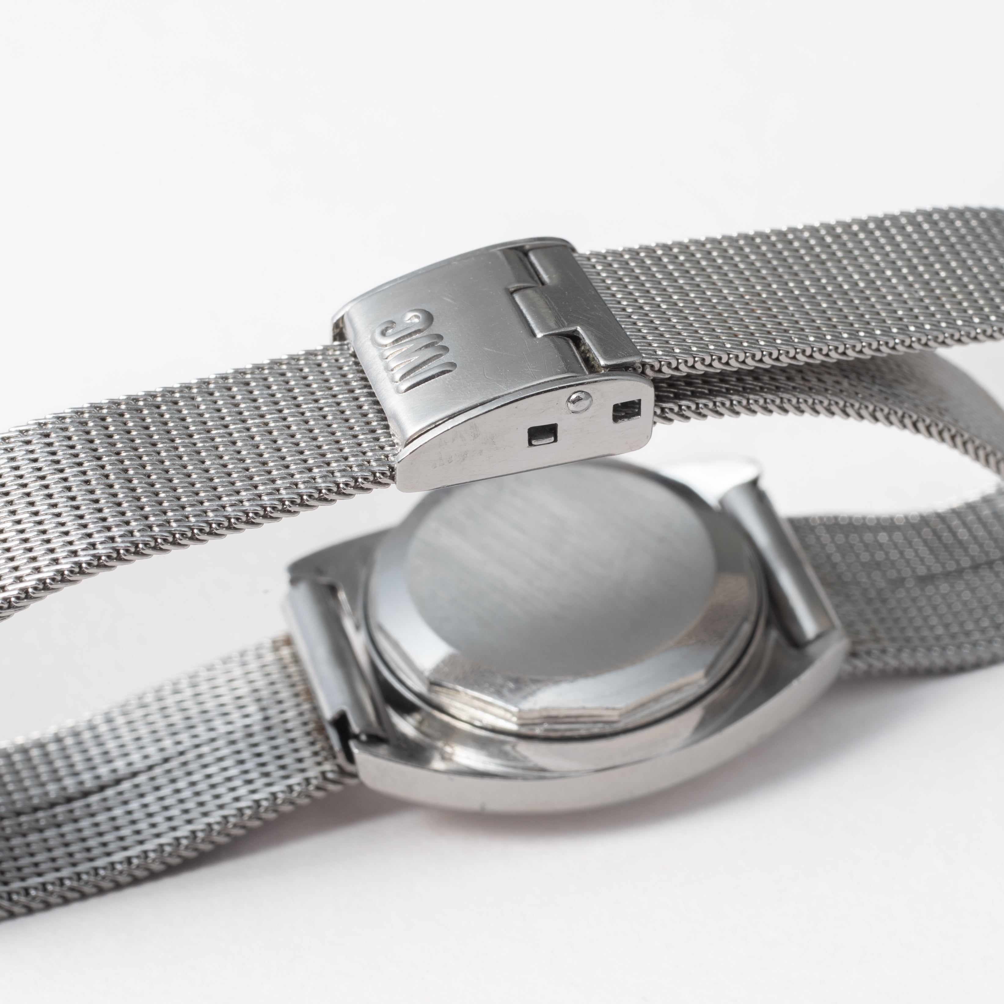 IWC レディース トノー型 1975年製 ペラトン式自動巻きCal.442 R2230A ステンレスメッシュブレス