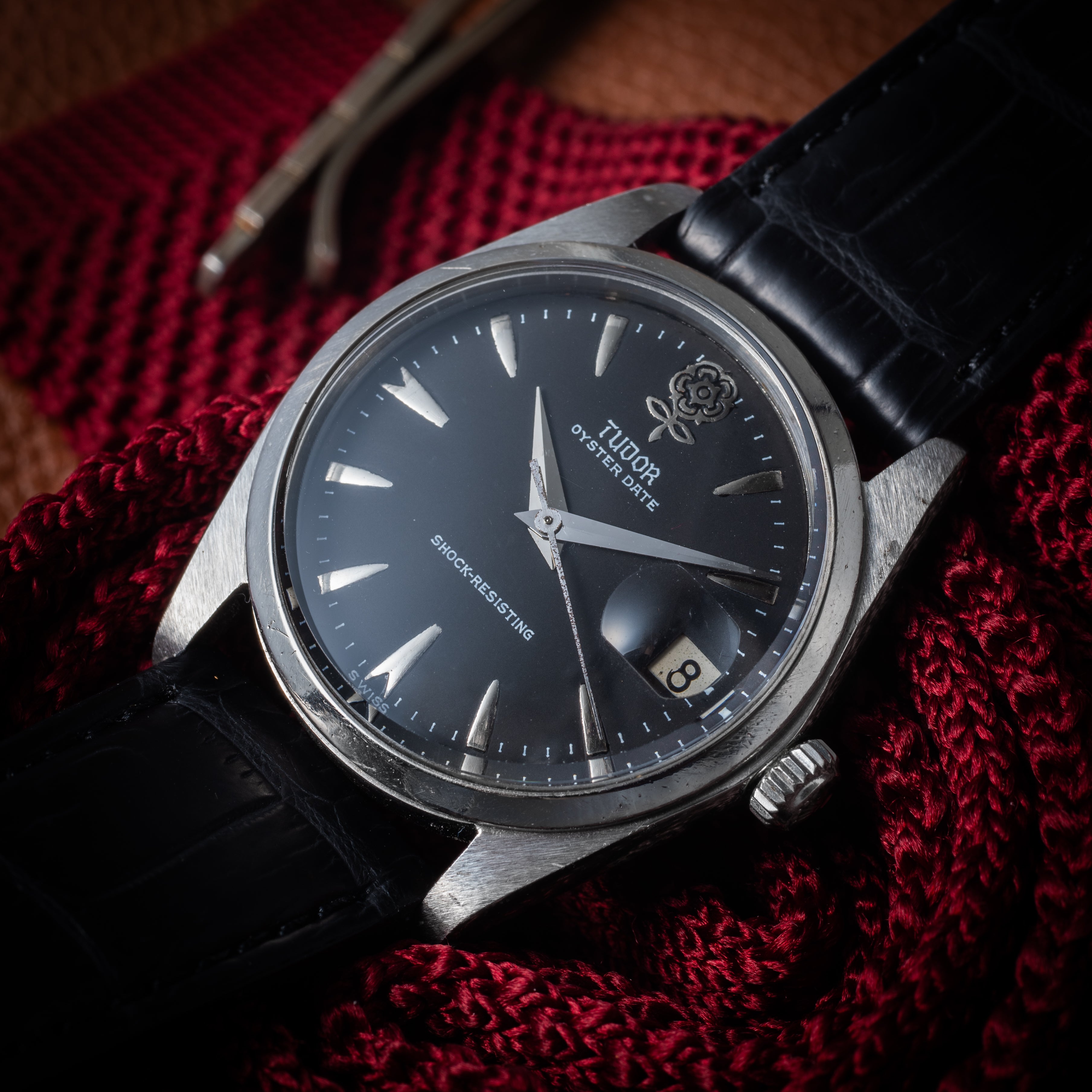 チューダー デカバラ 1959年製 Ref.7934 オイスターデイト 手巻き BKリダン 王冠リューズ