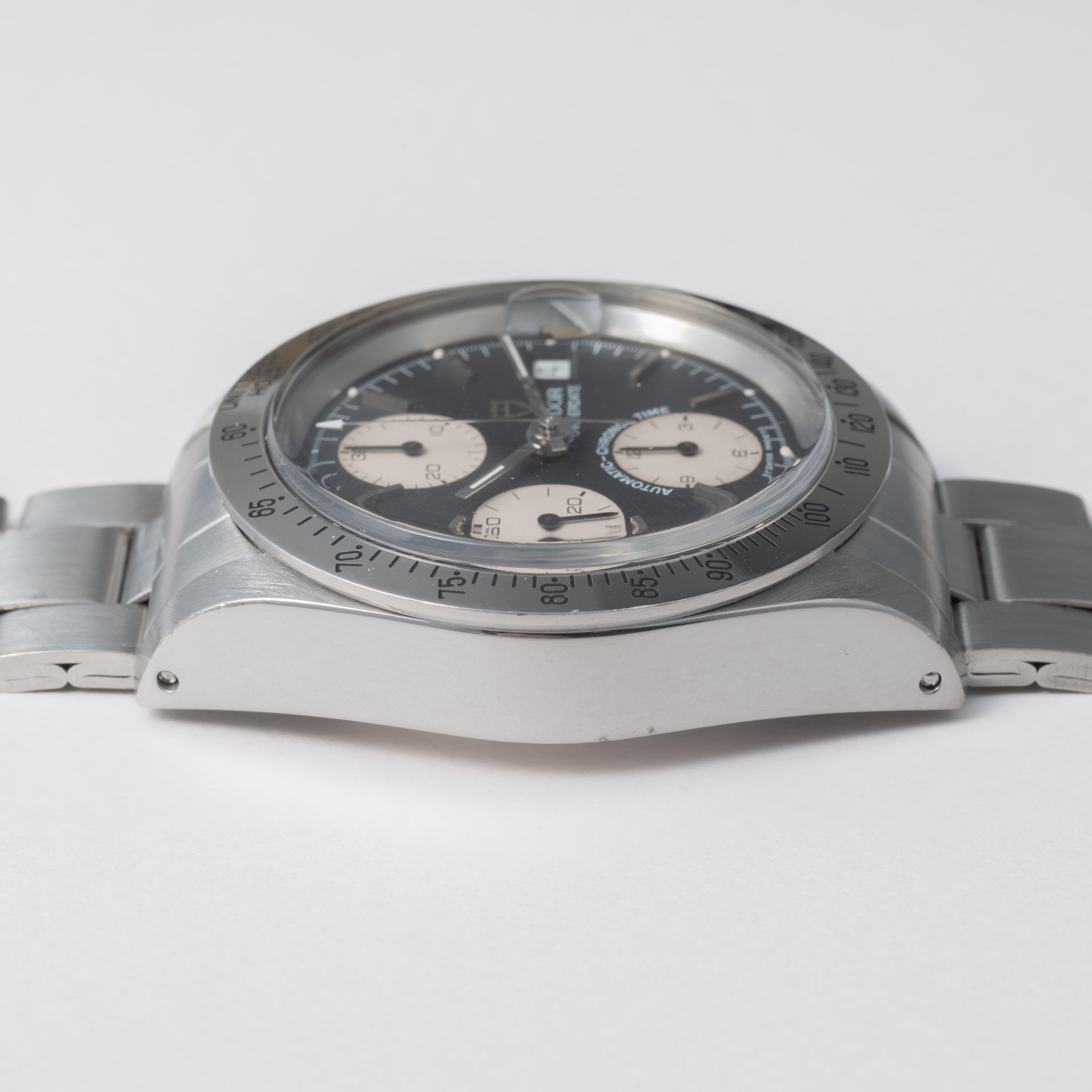 チューダー クロノタイム Ref.79180 逆パンダダイヤル ビックブロック 修理明細付き