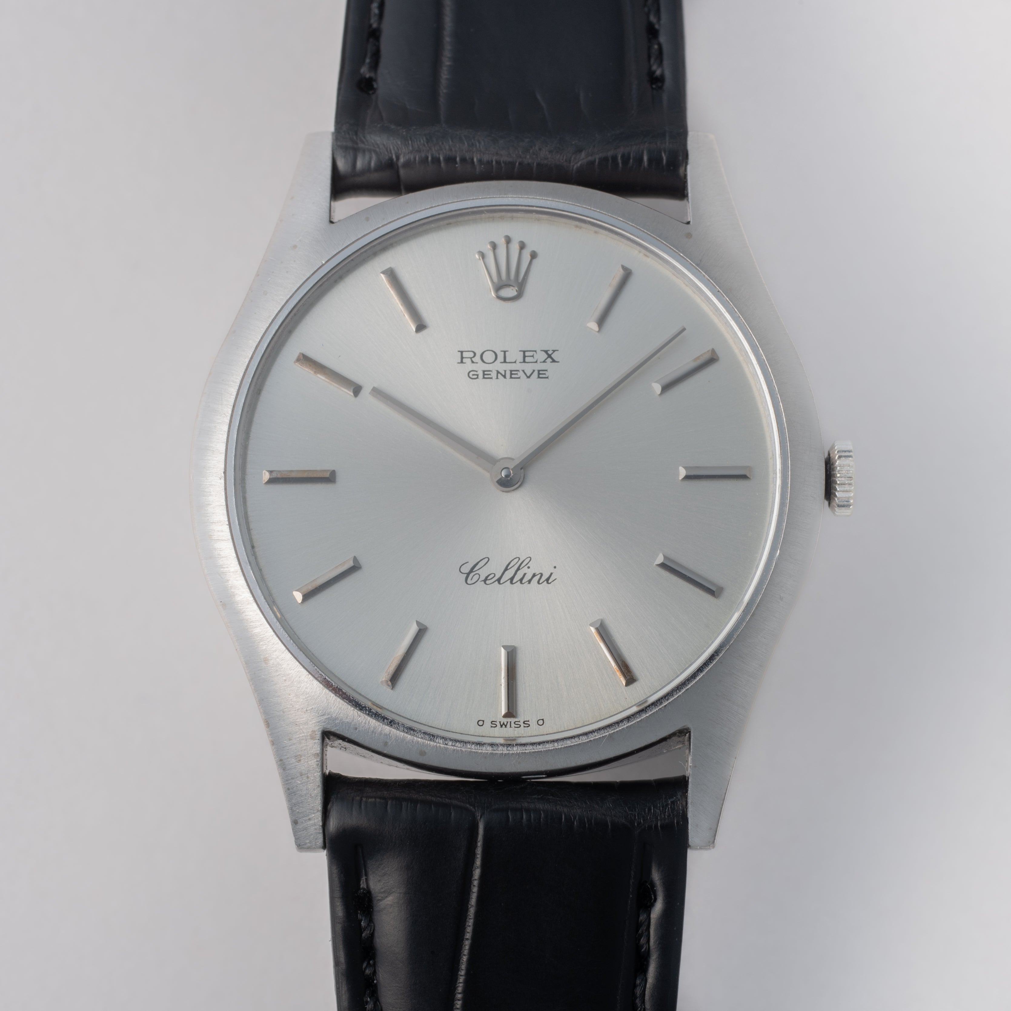 ロレックス チェリーニ 1973年製 Ref.3804 18金無垢WG 純正SS尾錠付き