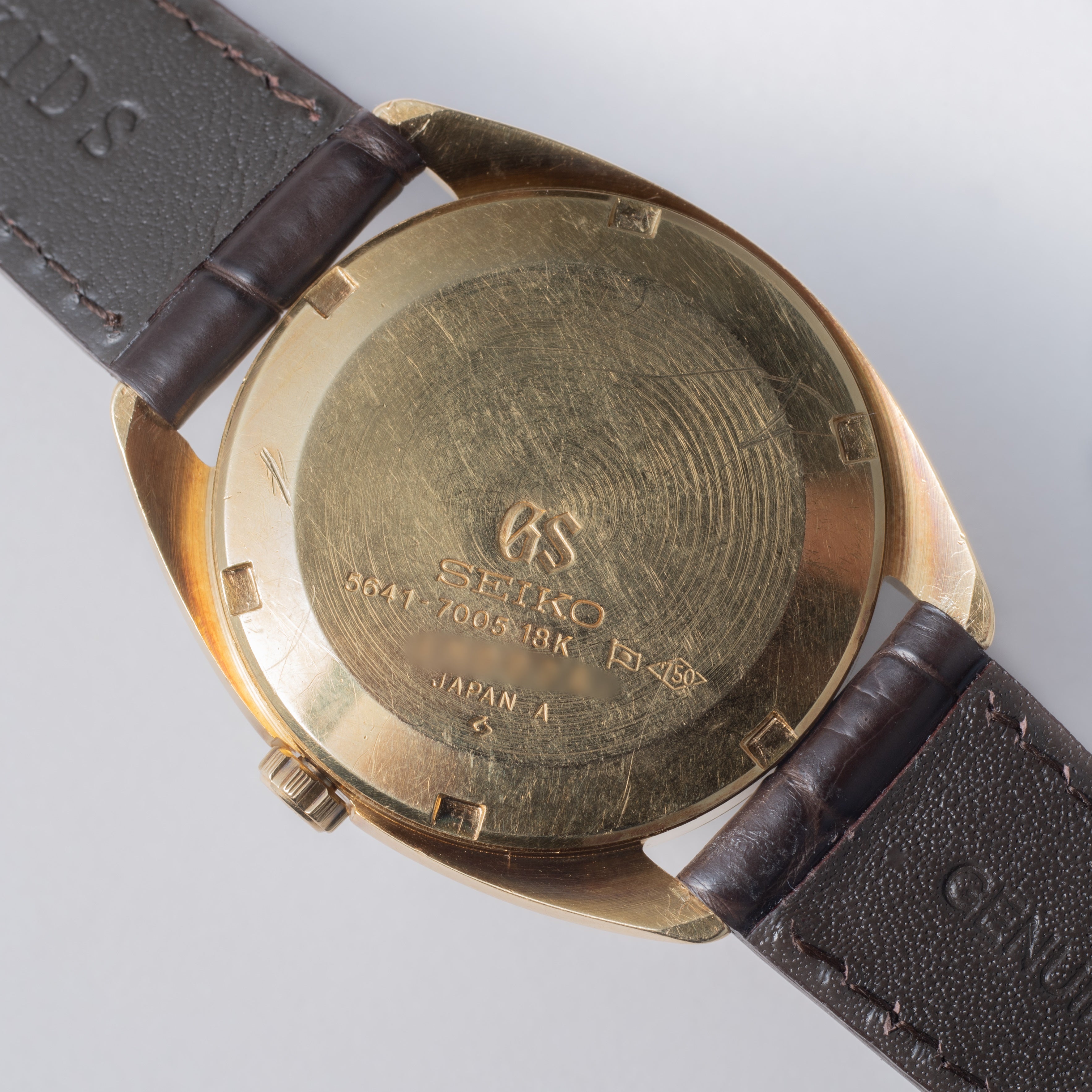 グランドセイコー18金無垢ケース 1971年製 Ref.5641-7005 ノンデイト自動巻き