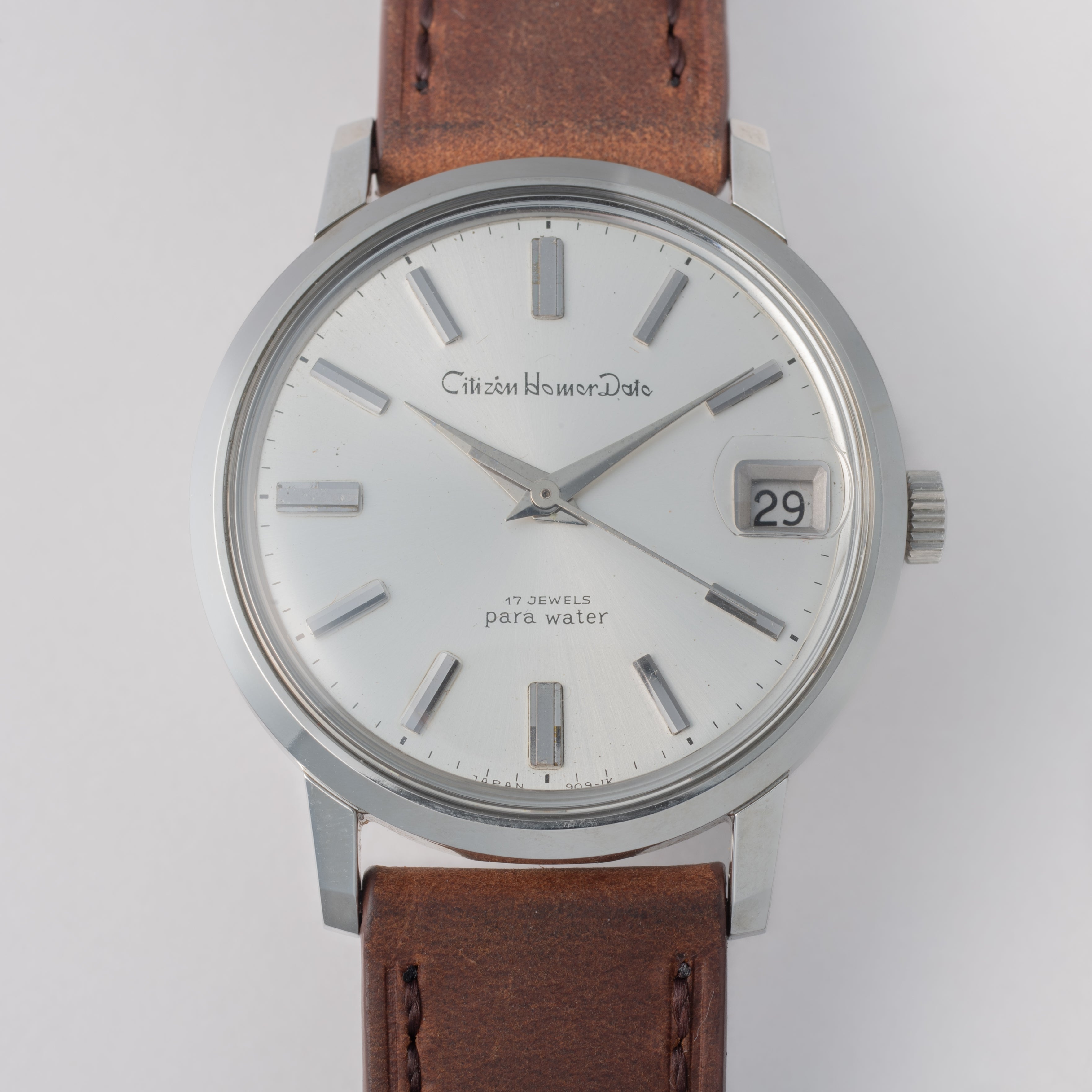 CITIZEN ホーマーデイト 1970年製 17石 パラウォーター 手巻き