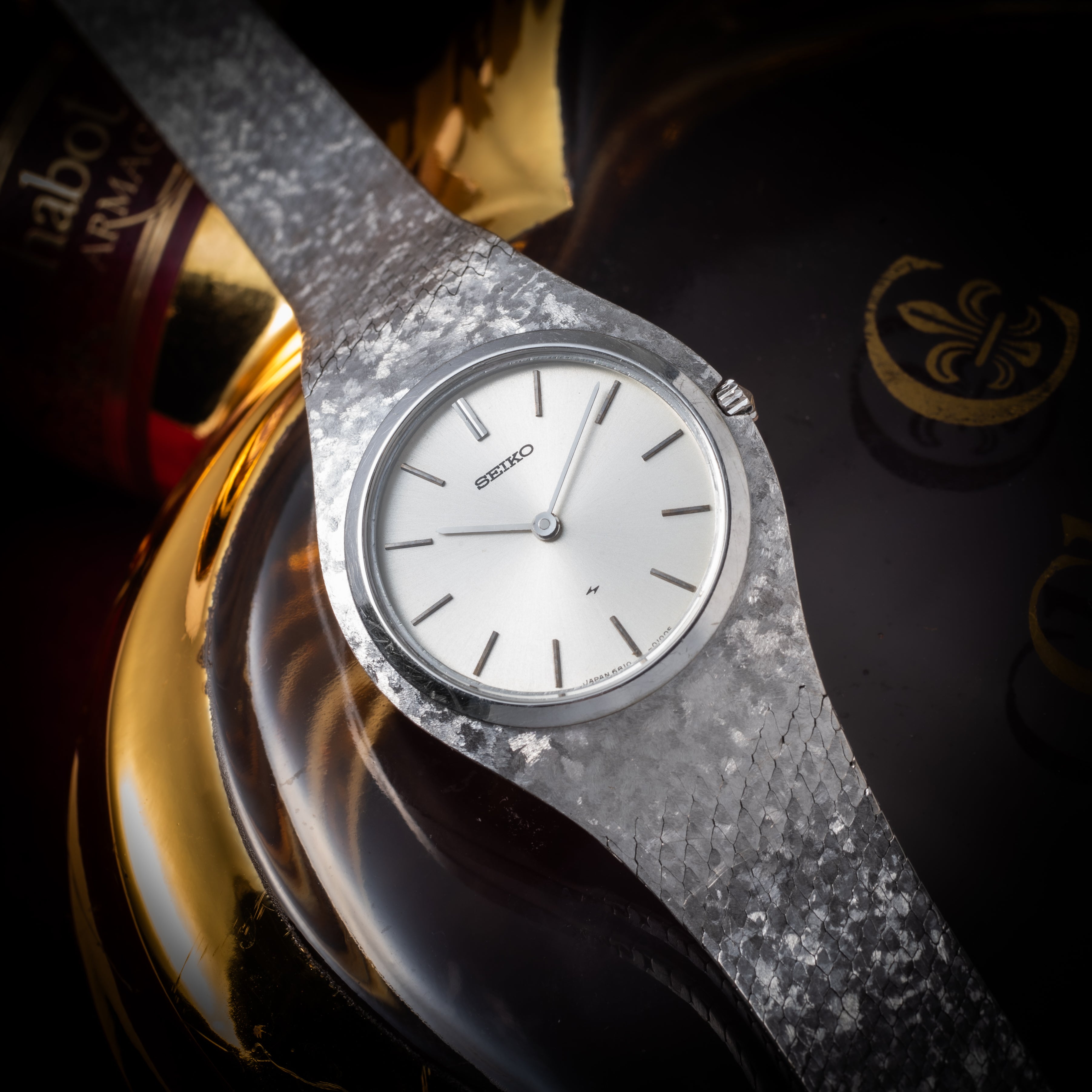 SEIKO 1974年製 18金無垢ホワイトゴールドレディースウオッチ 手巻き