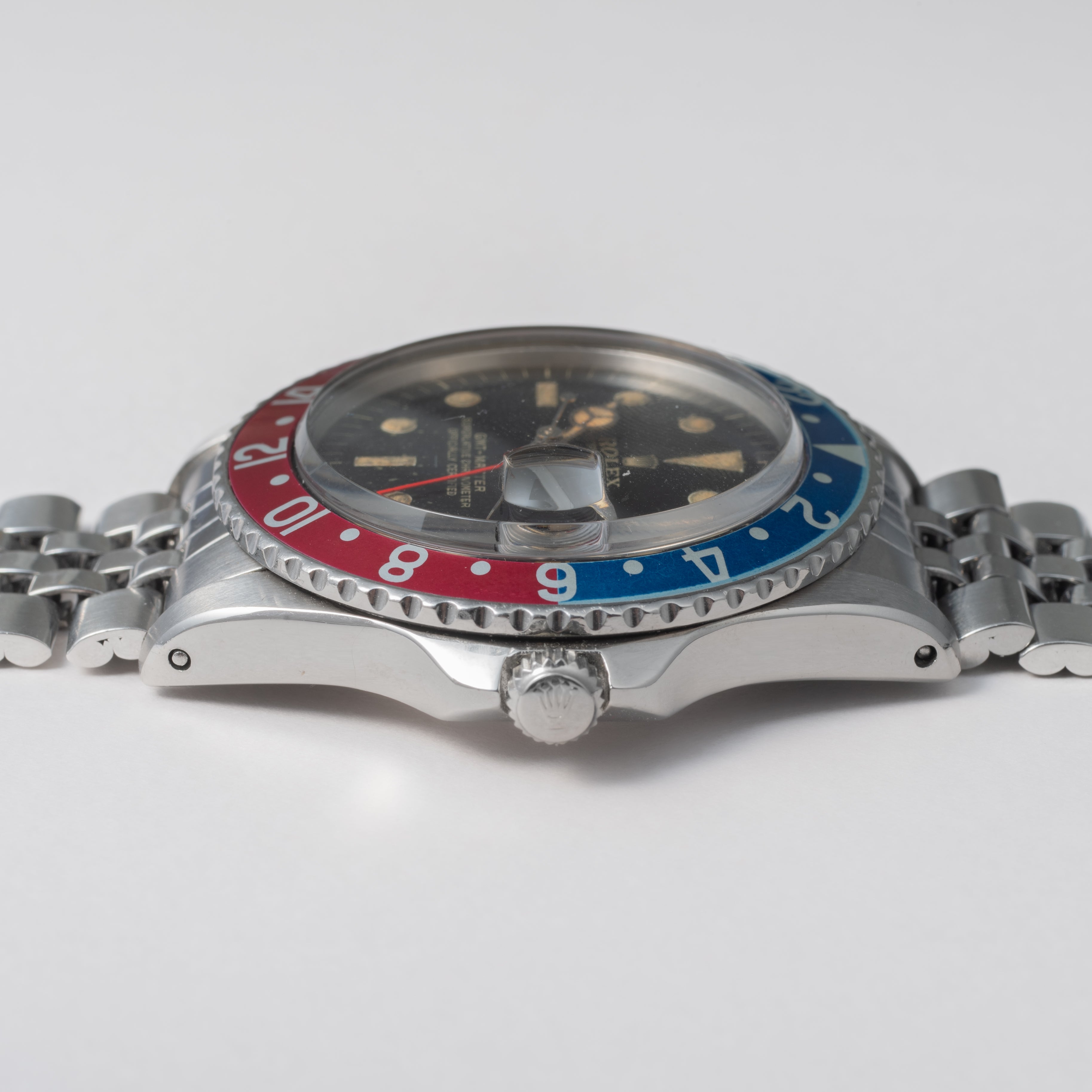 ロレックス GMTマスター 1963年製 Ref.1675 ラジアルミラーダイヤル 小針 アンダーバー PCGケース