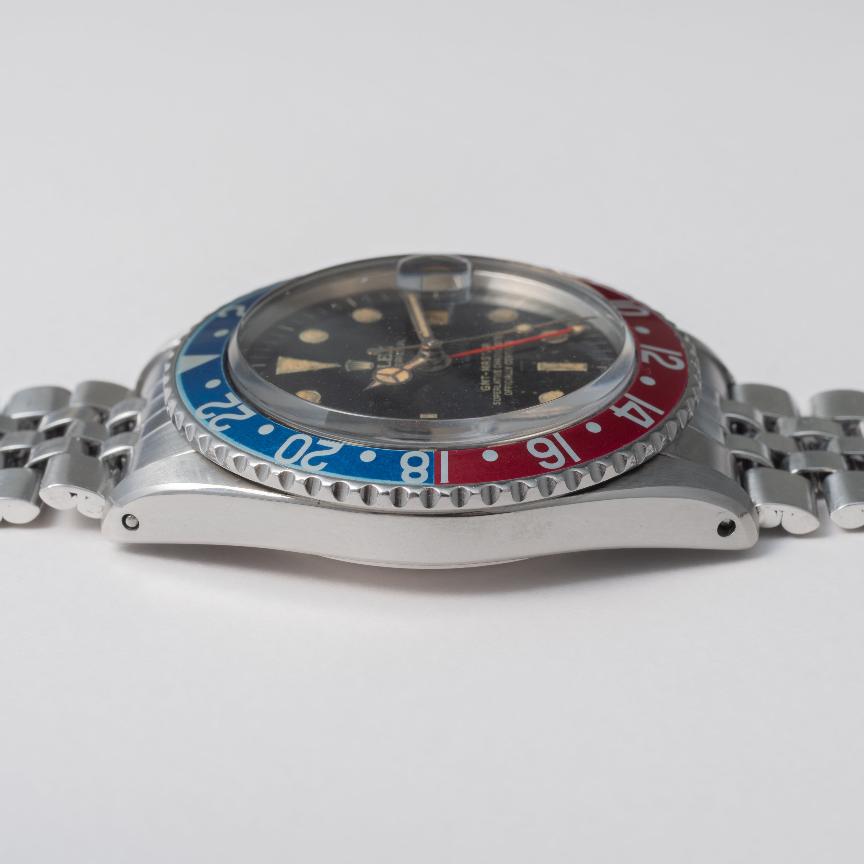 ロレックス GMTマスター 1963年製 Ref.1675 ラジアルミラーダイヤル 小針 アンダーバー PCGケース